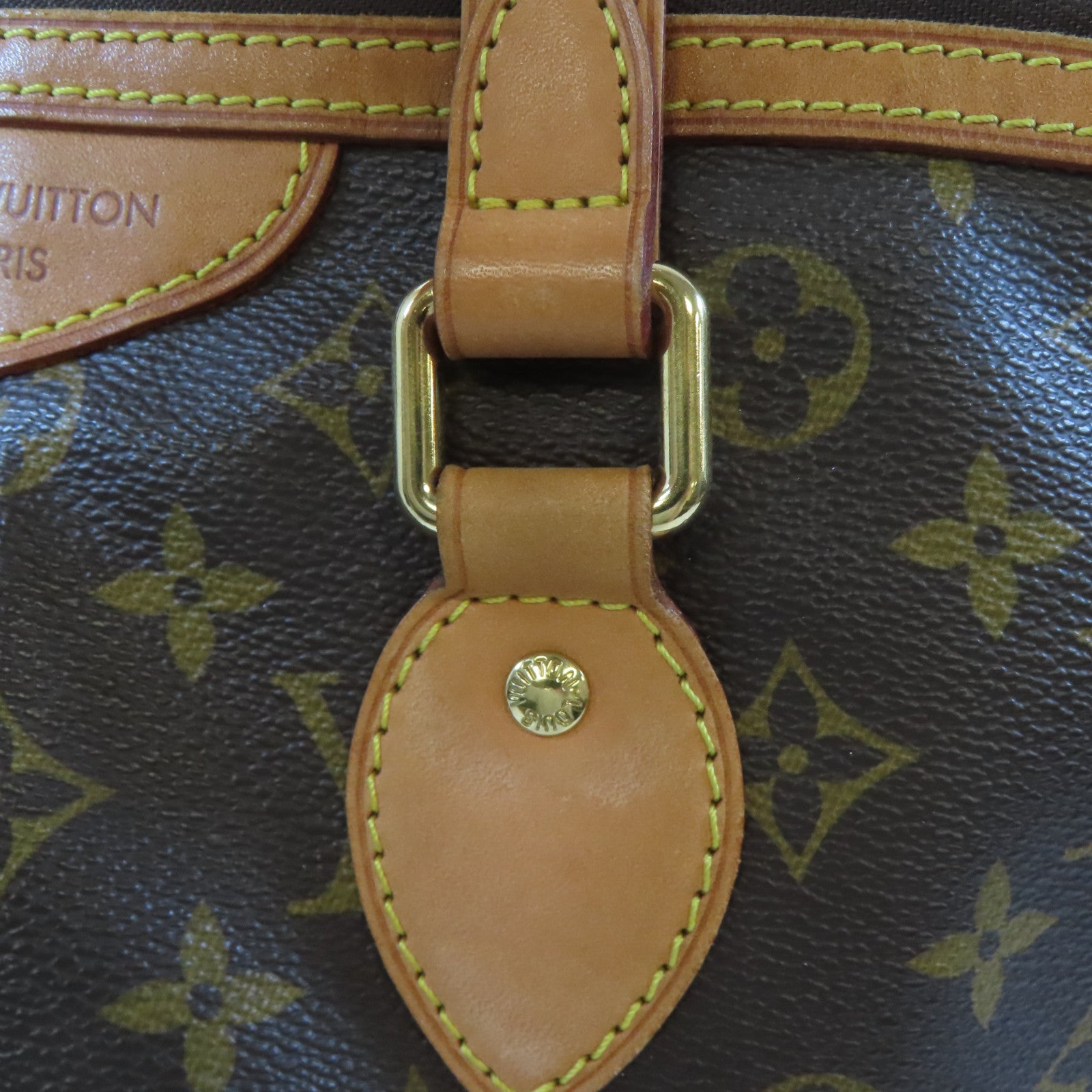 LOUIS VUITTON Monogram Palermo PM金扣手挽肩背兩用袋啡色