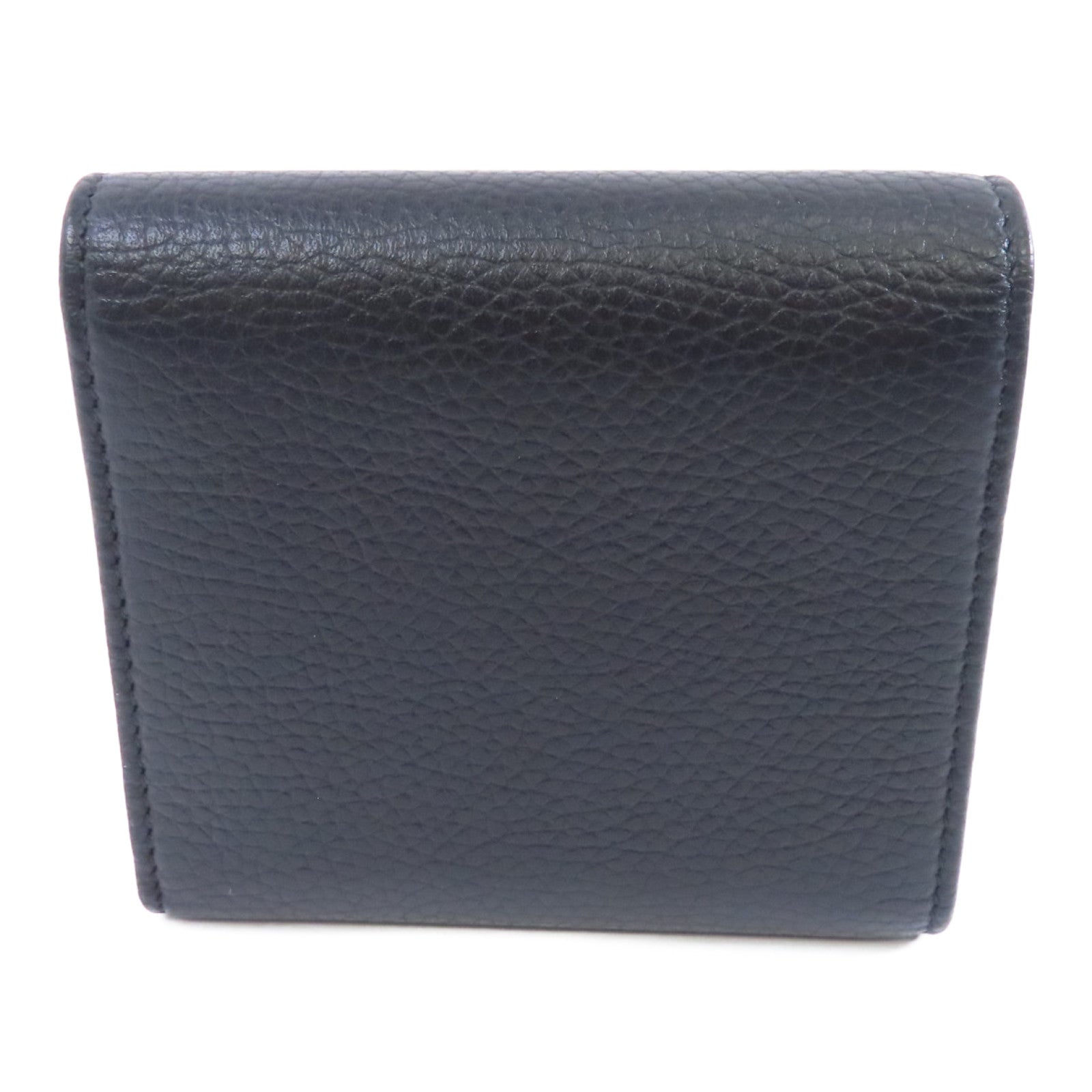 GUCCI 牛皮皮革Wallet金扣錢包黑色