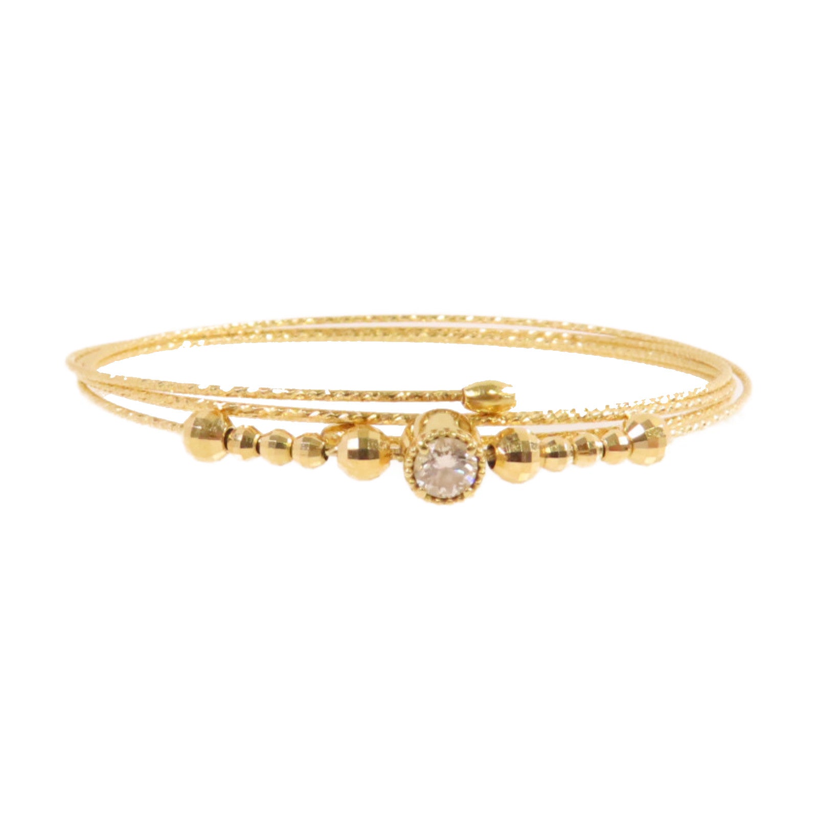 JEWELRY 18K黃金/鑽石Diamond Bangle手鐲