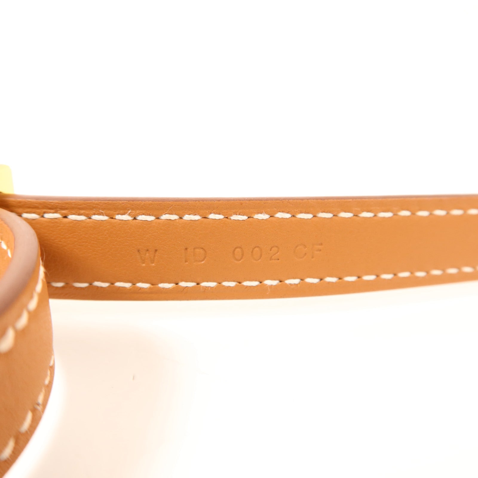 HERMES Swift皮革Clou Medor Strap 25㎜金扣肩帶Gold