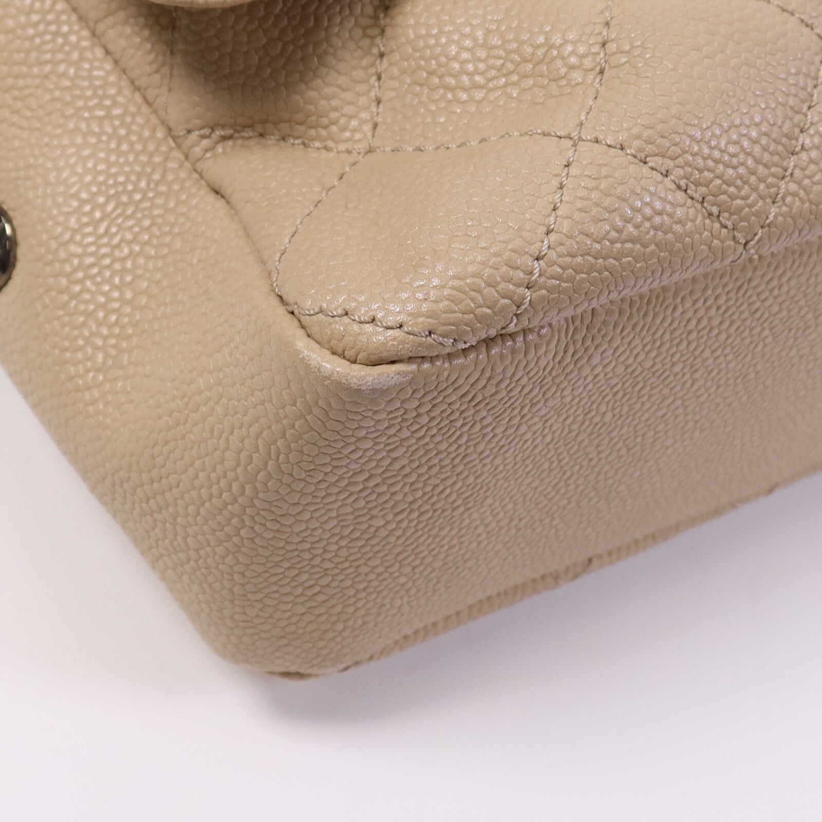 CHANEL 牛皮皮革Easy Jumbo Flap Bag銀扣鏈帶肩背袋