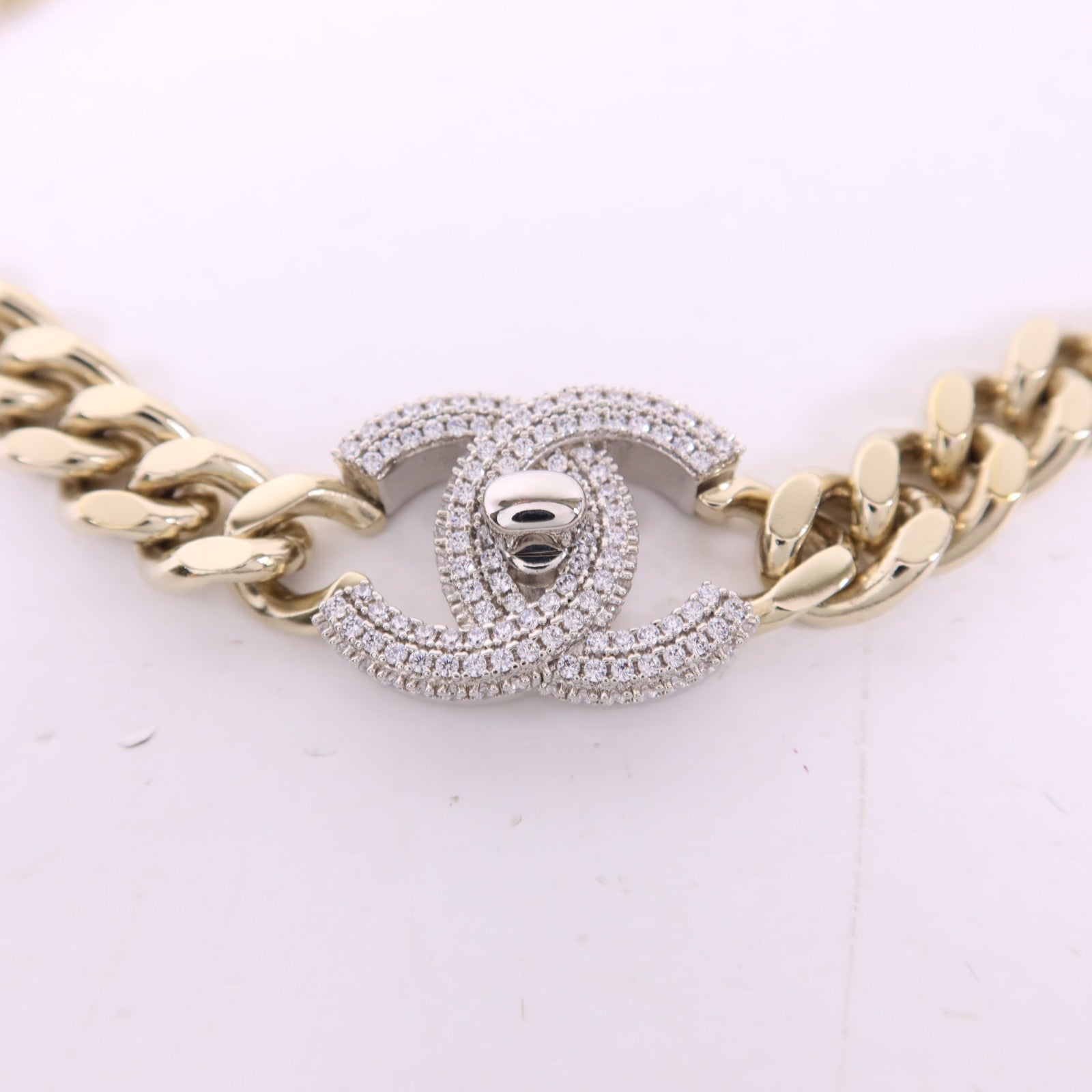 CHANEL 金屬/水晶Chain Belt鍊腰帶