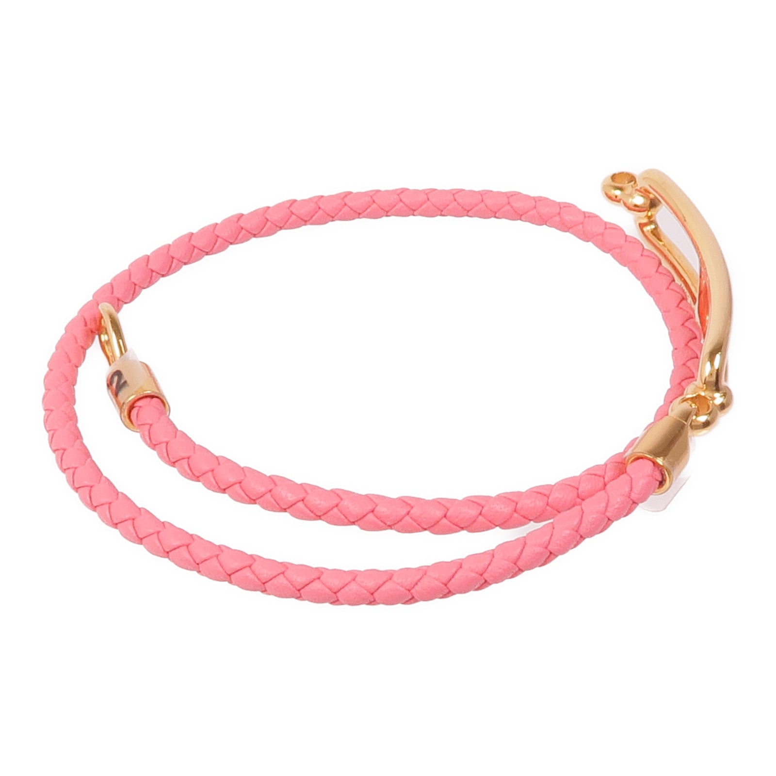 HERMES Swift皮革Roulis Double Tour金扣手帶Roze Azalee