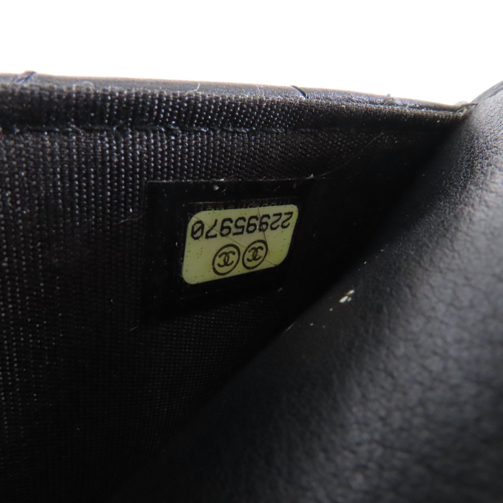 CHANEL 菱格羊皮皮革Boy Wallet On Chain金扣鏈帶肩背袋黑色