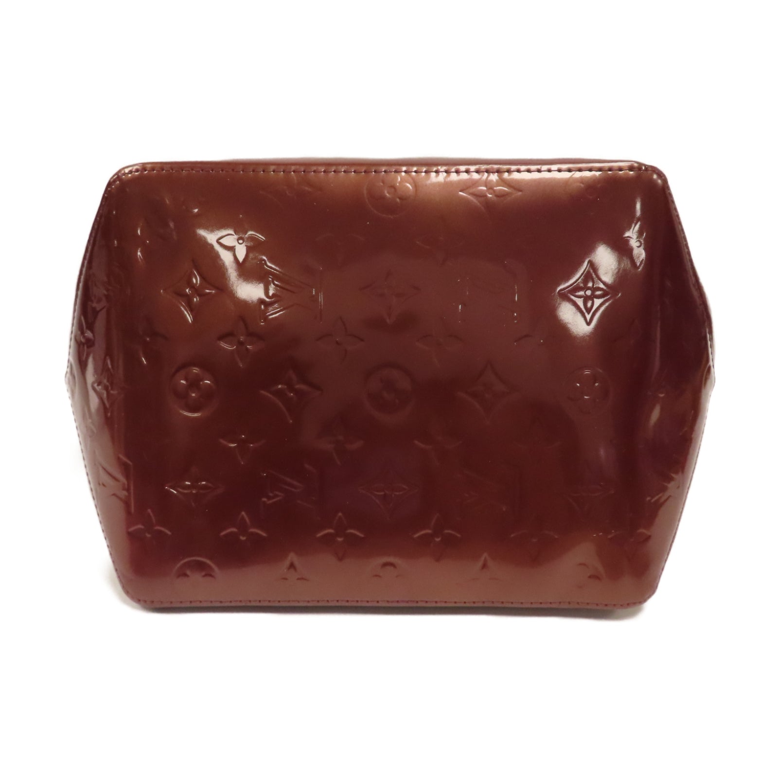 LOUIS VUITTON 【激減優惠】Monogram Vernis Bellevue金扣手挽袋酒紅色