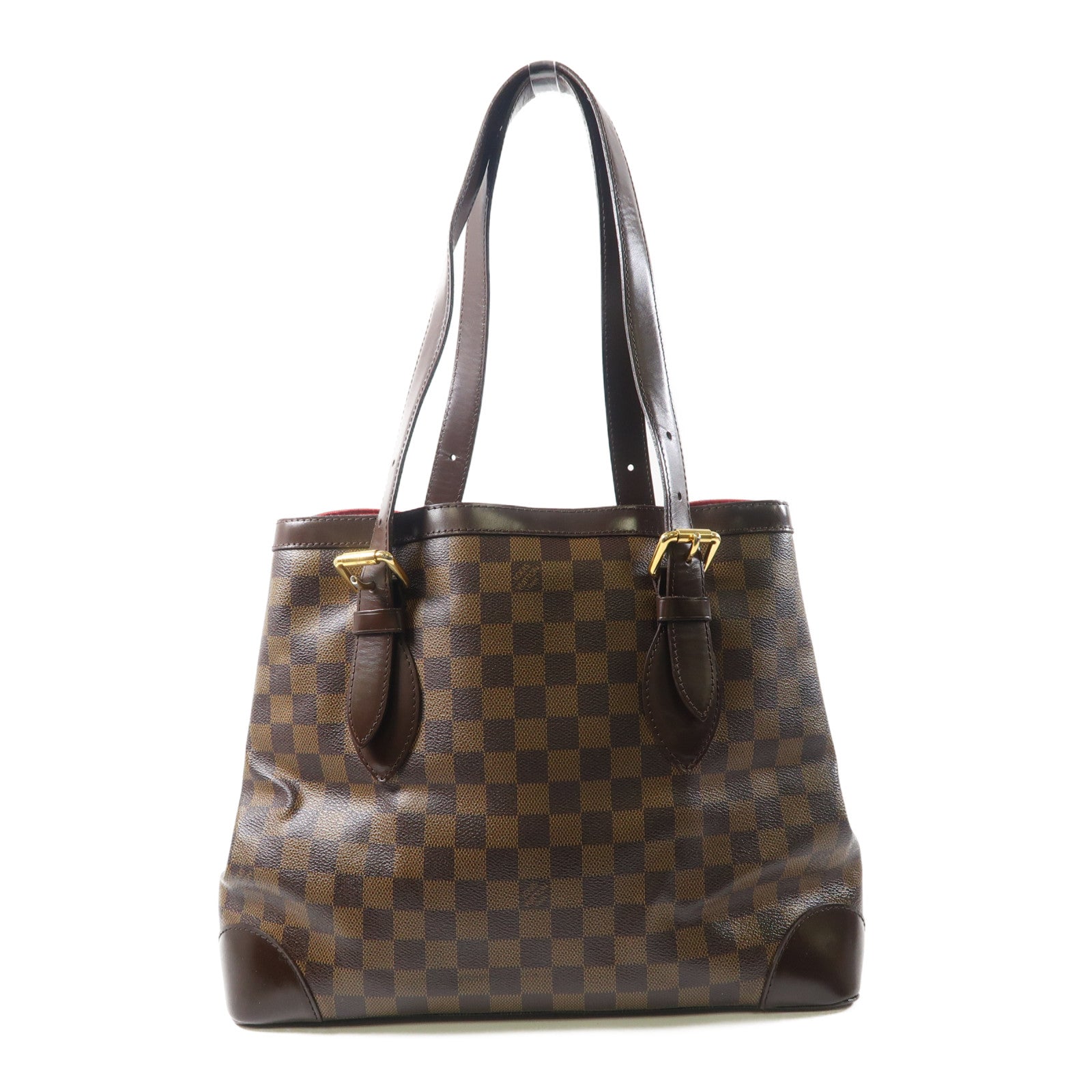 LOUIS VUITTON 【激減優惠】Damier Hampstead MM金扣肩背袋啡色