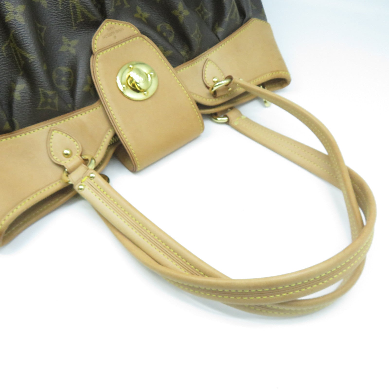 LOUIS VUITTON 【激減優惠】Monogram Boetie MM金扣手挽袋啡色