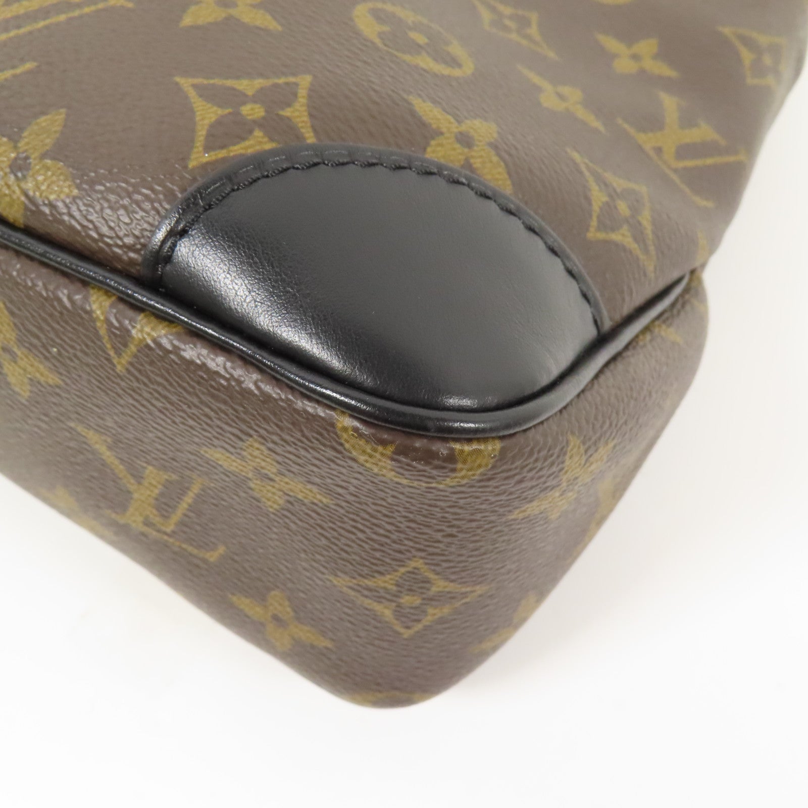 LOUIS VUITTON Monogram Macassar Odeon PM金扣手挽袋