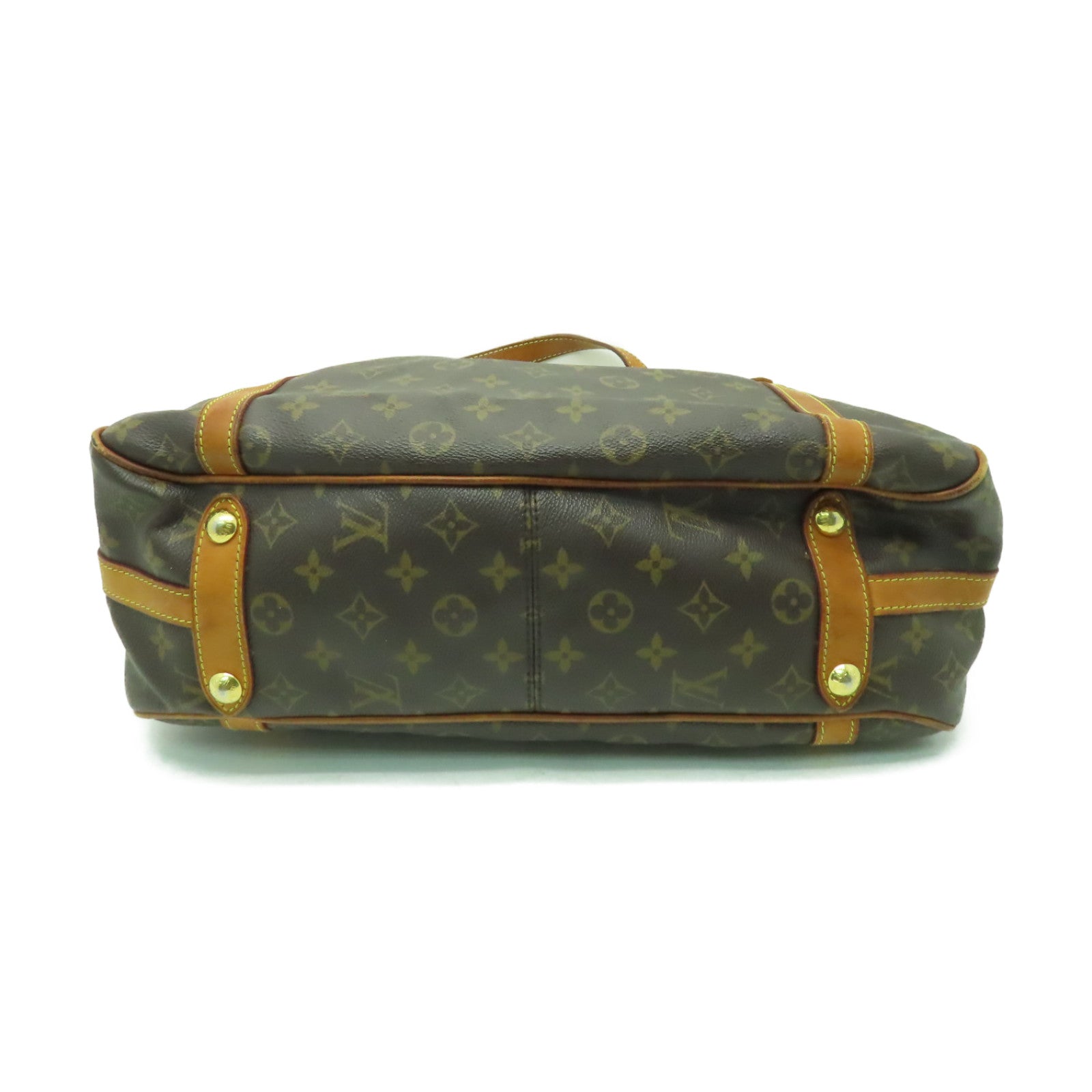 LOUIS VUITTON 【激減優惠】Monogram Stresa GM金扣肩背袋啡色