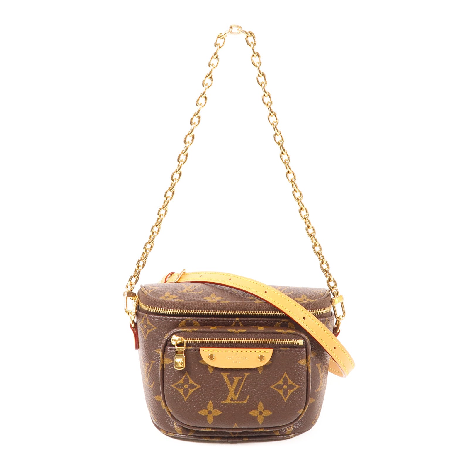 LOUIS VUITTON LV GHW Mini Bumbag Shoulder Bag M82335 Monogram Brown