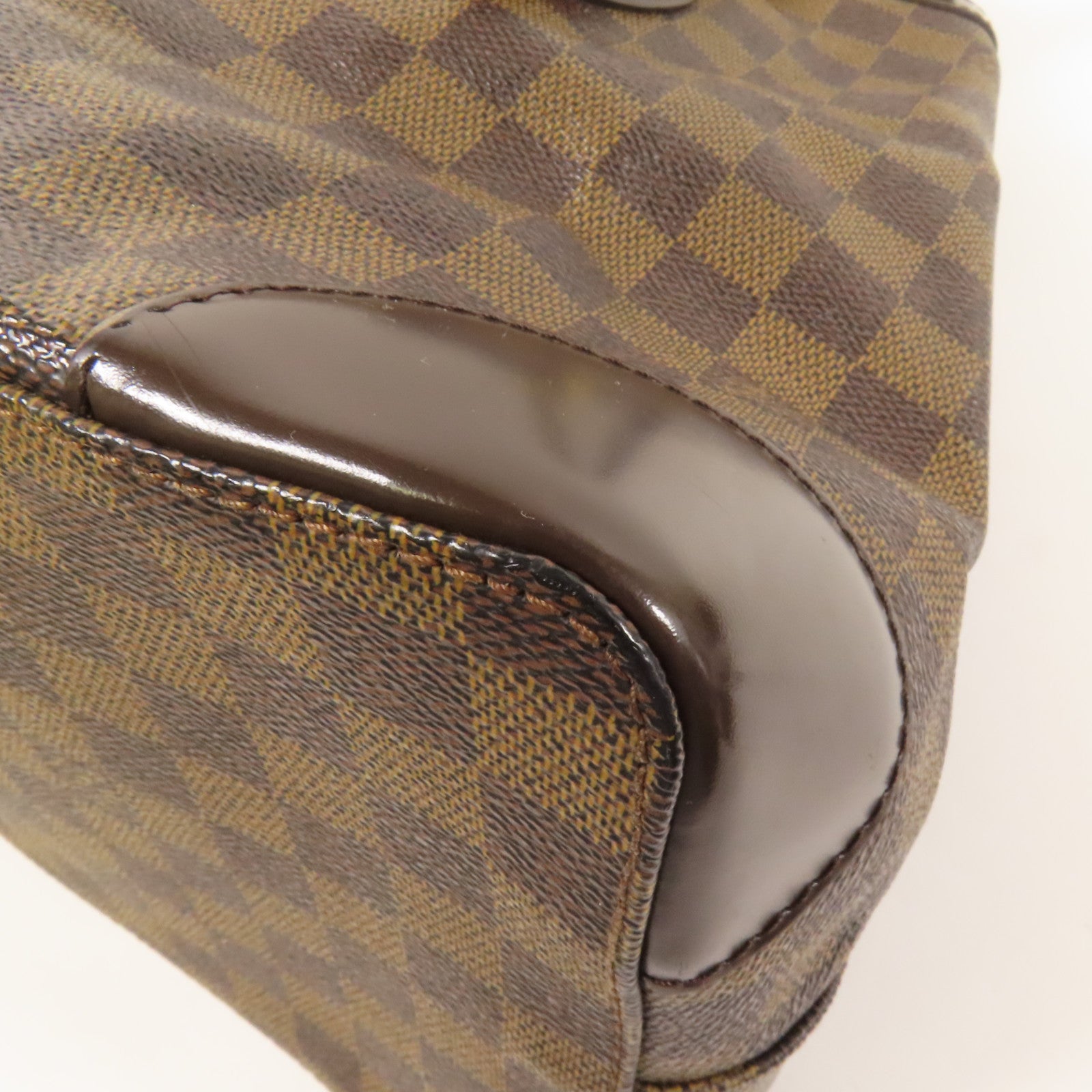 LOUIS VUITTON Damier Hampstead MM金扣手挽袋