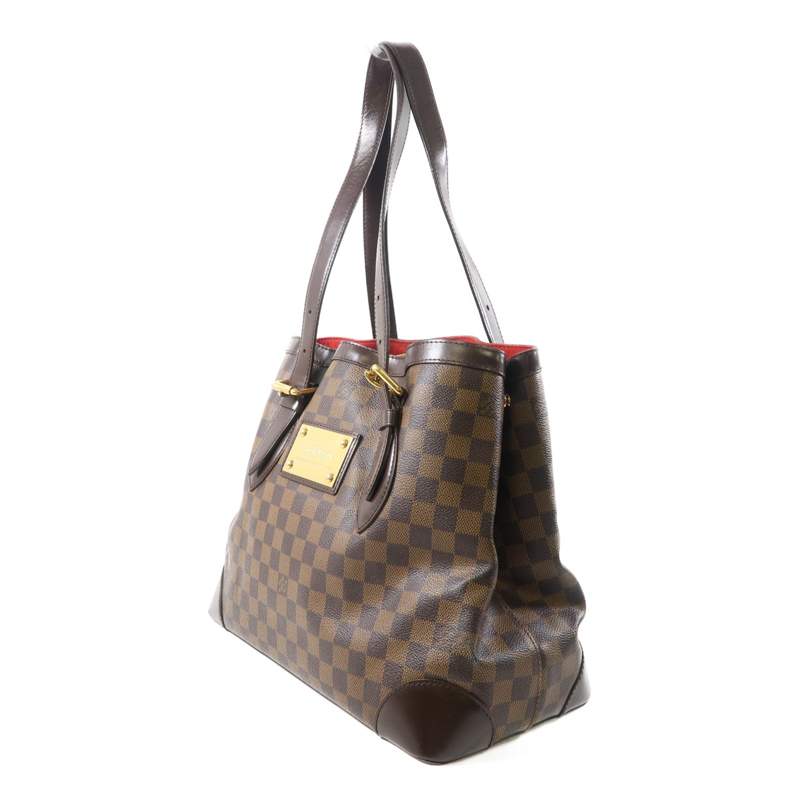 LOUIS VUITTON 【激減優惠】Damier Hampstead MM金扣肩背袋啡色