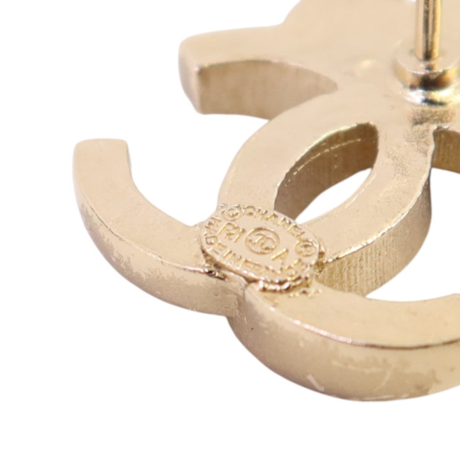 CHANEL 【激減優惠】金屬/水鑽Earrings金扣耳環