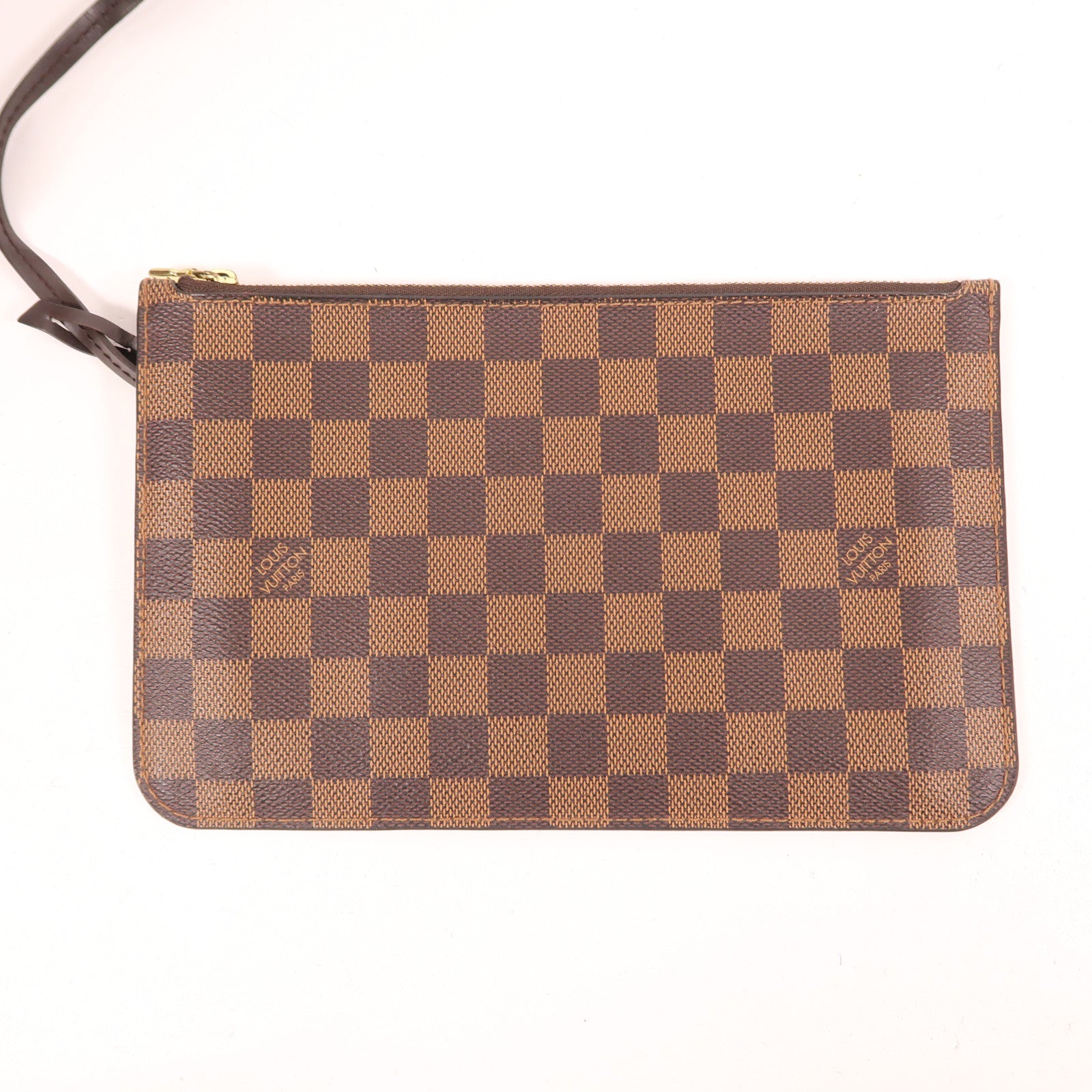 LOUIS VUITTON Damier Neverfull MM金扣手挽袋/肩背袋