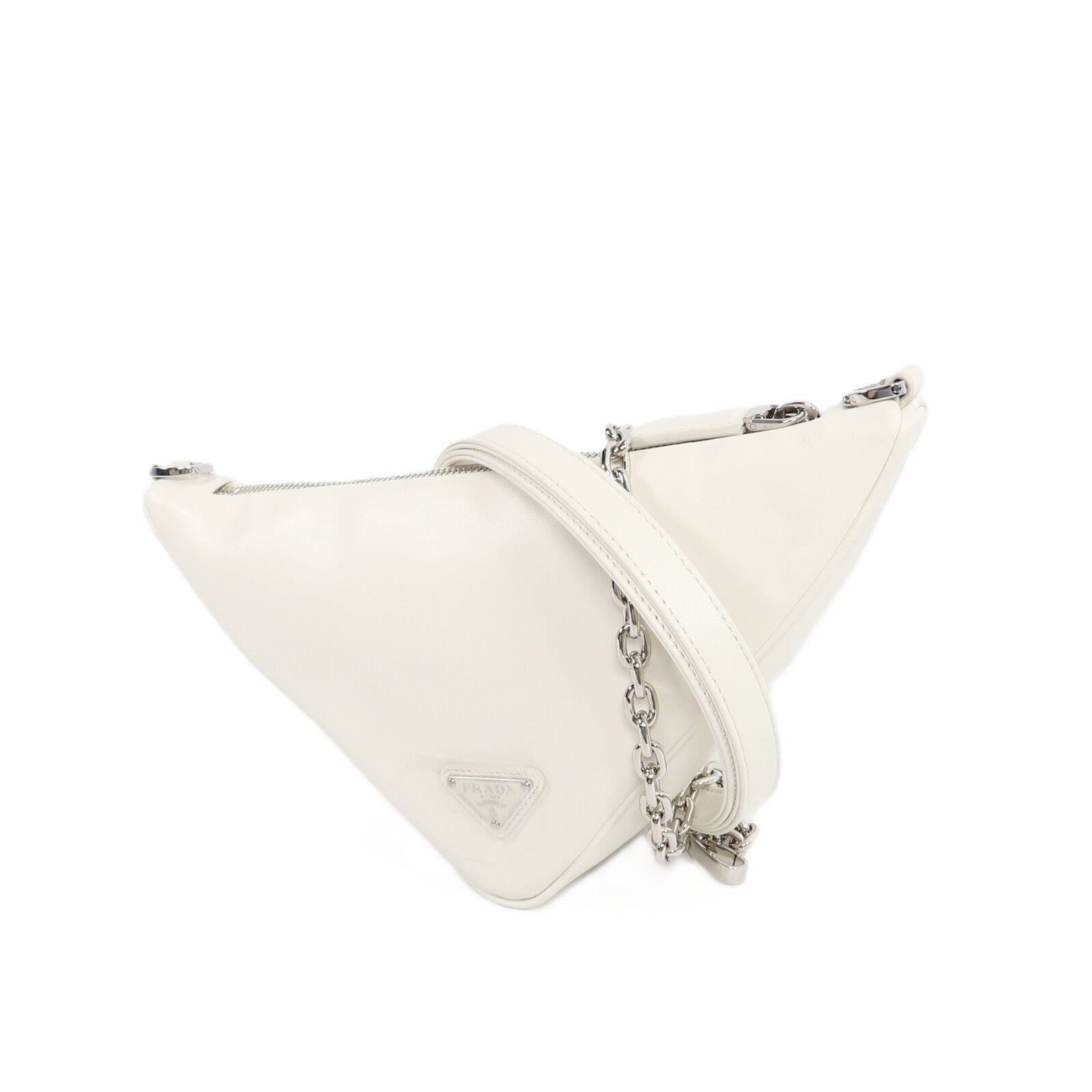 PRADA 牛皮皮革Triangle肩背袋
