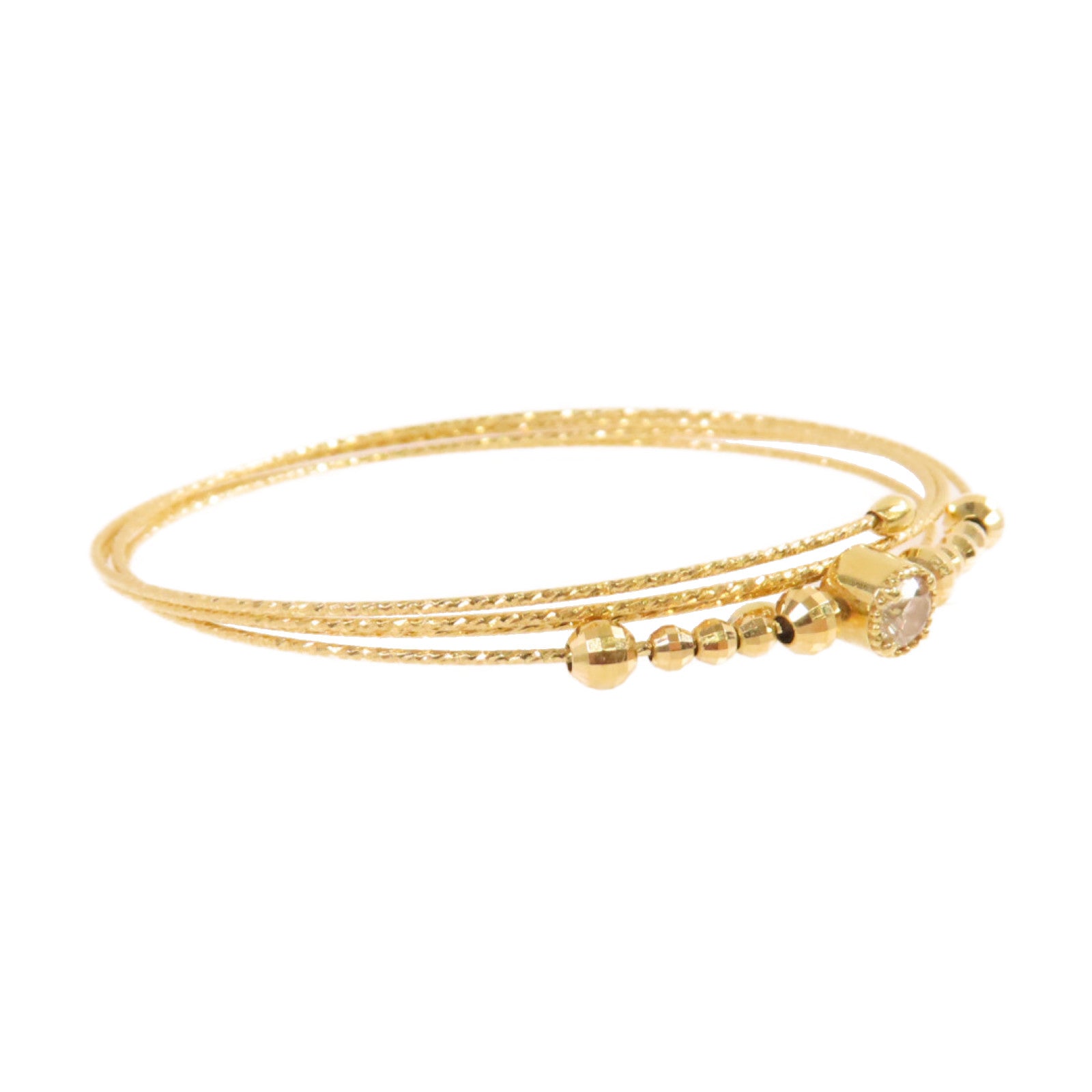 JEWELRY 18K黃金/鑽石Diamond Bangle手鐲
