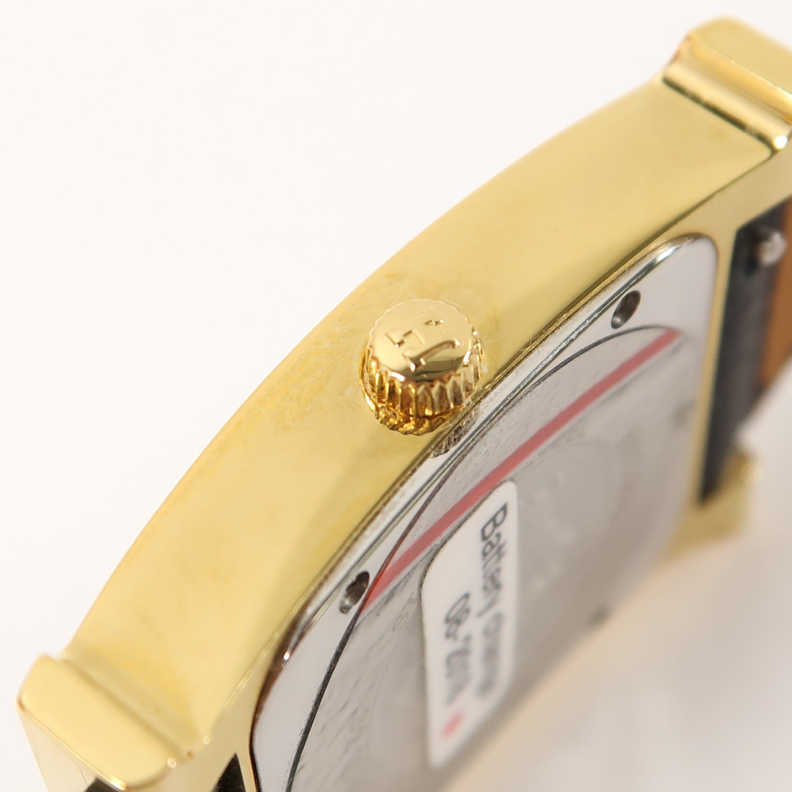 HERMES 皮革Heure H Watch 25mm手錶石英機芯黑色/金色