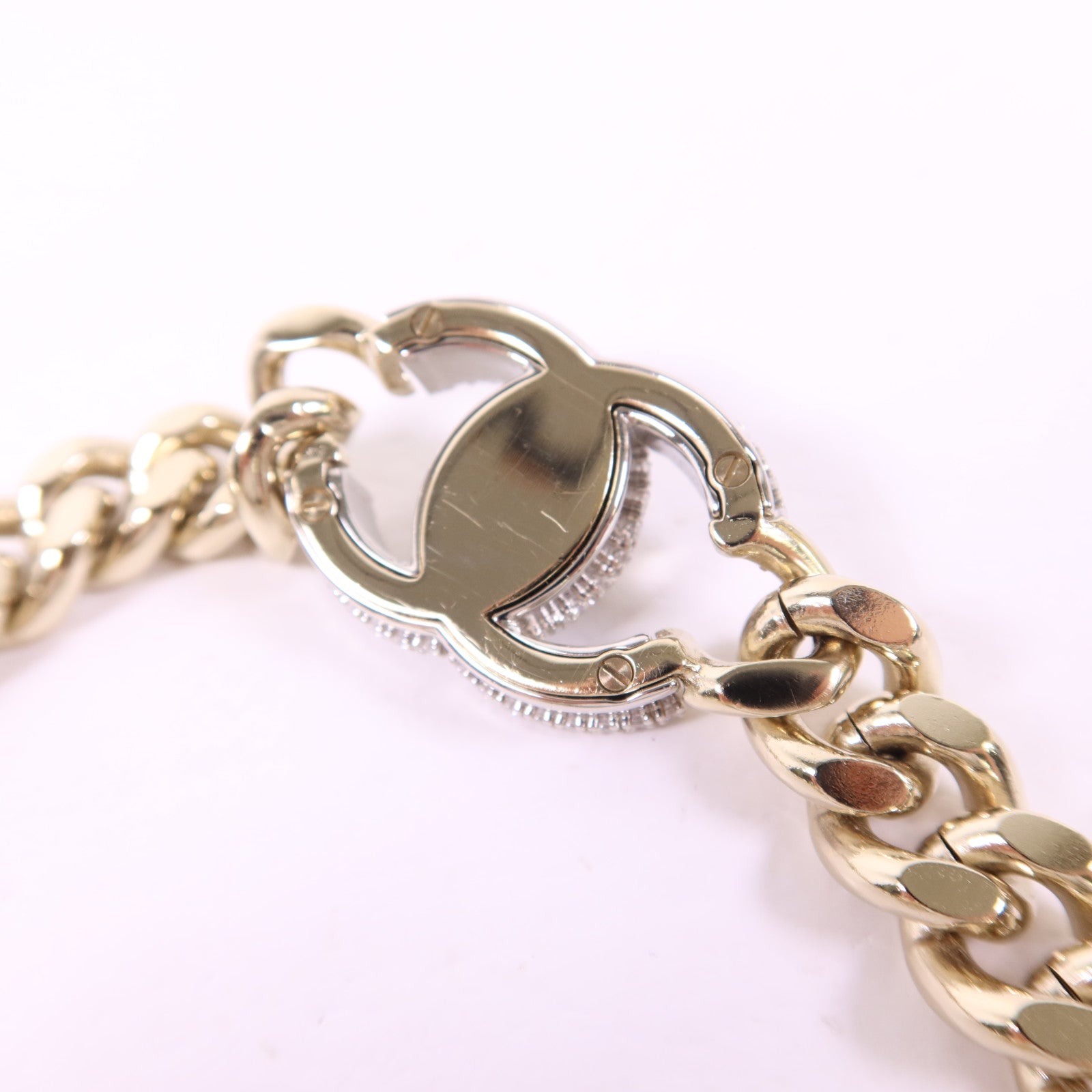 CHANEL 金屬/水晶Chain Belt鍊腰帶