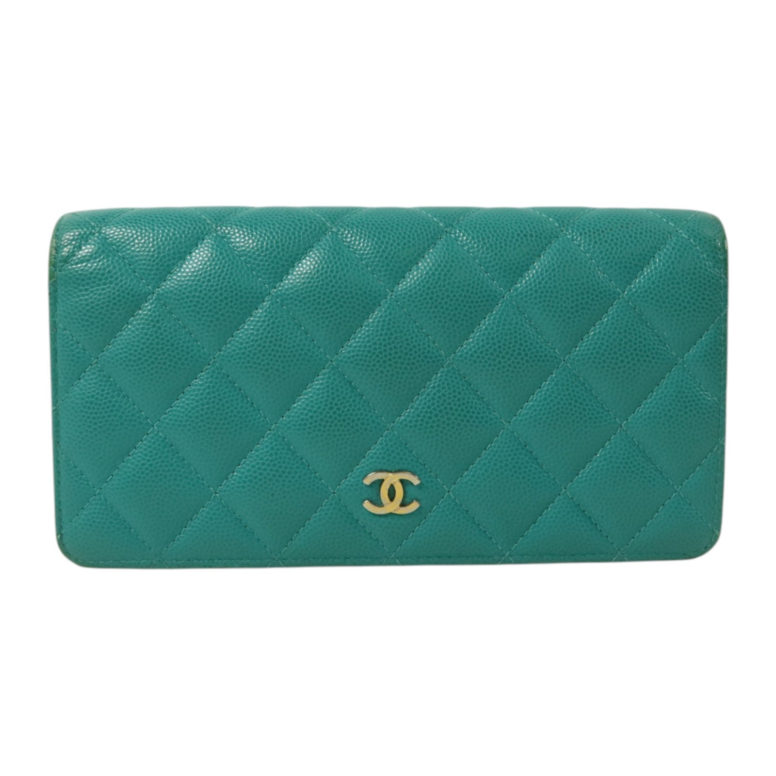 CHANEL 牛皮皮革Classic Flap Long Wallet金扣長錢包