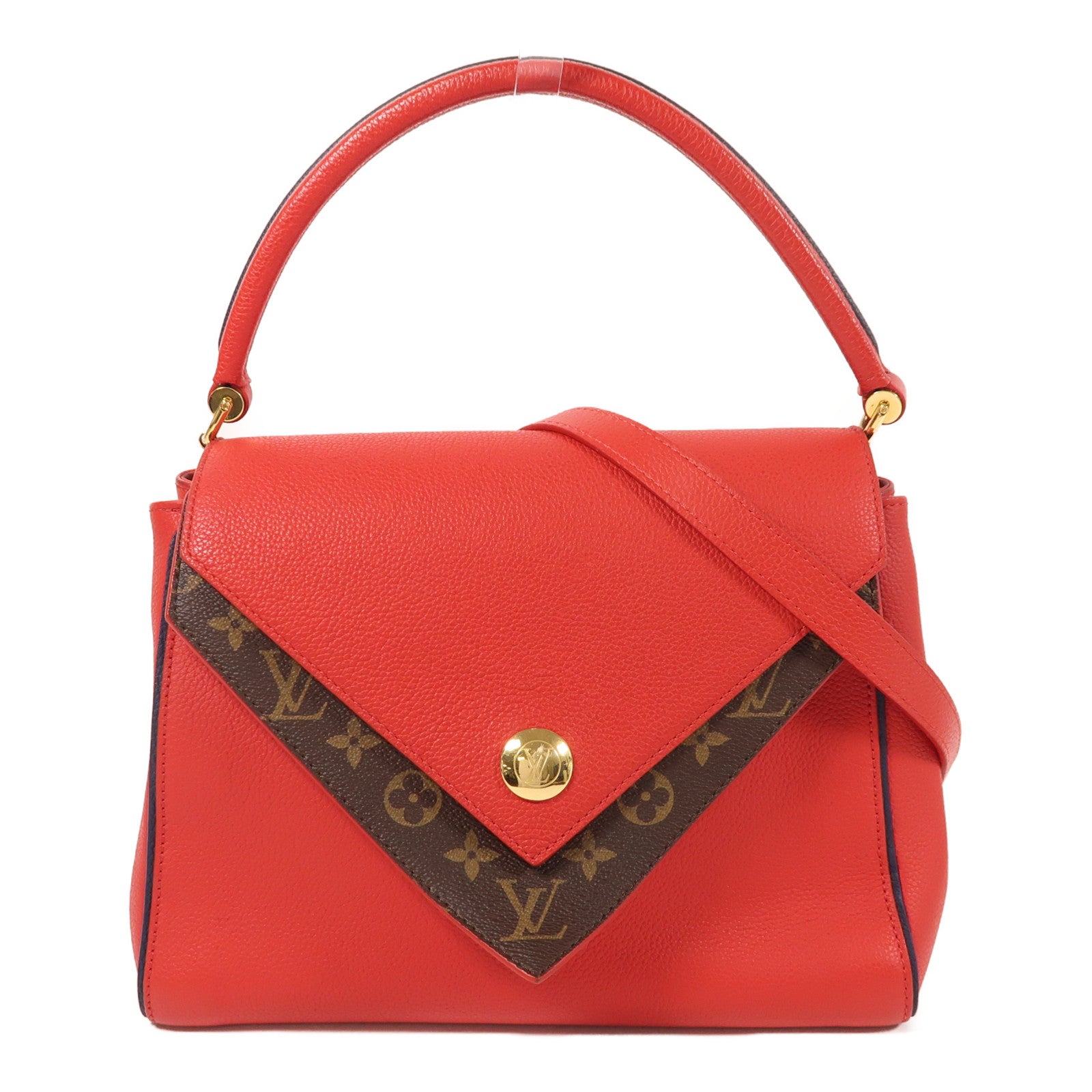 LOUIS VUITTON 【激減優惠】Monogram Double V金扣手挽肩背兩用袋