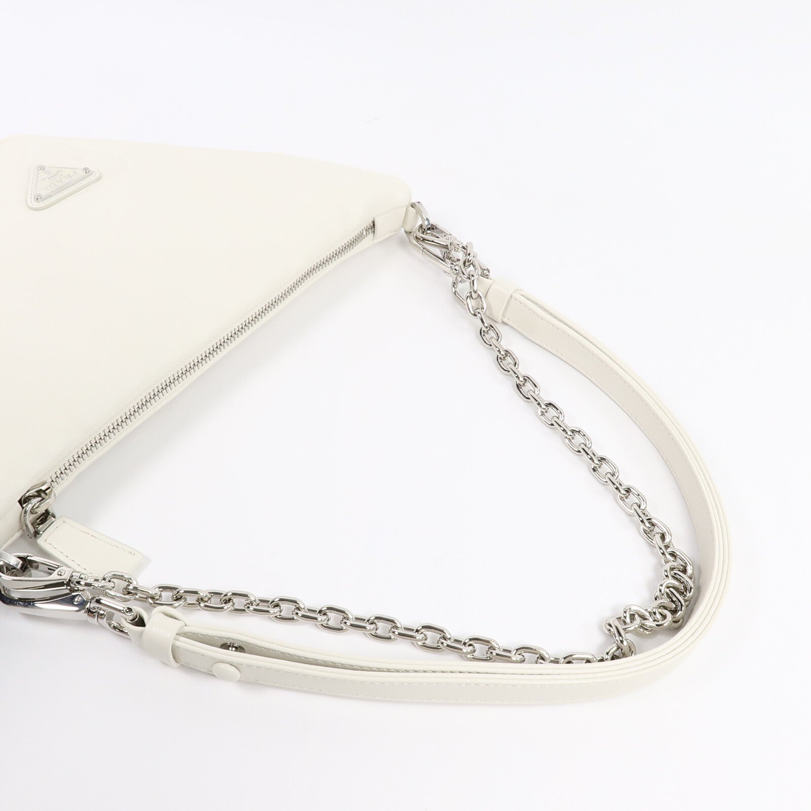 PRADA 牛皮皮革Triangle肩背袋
