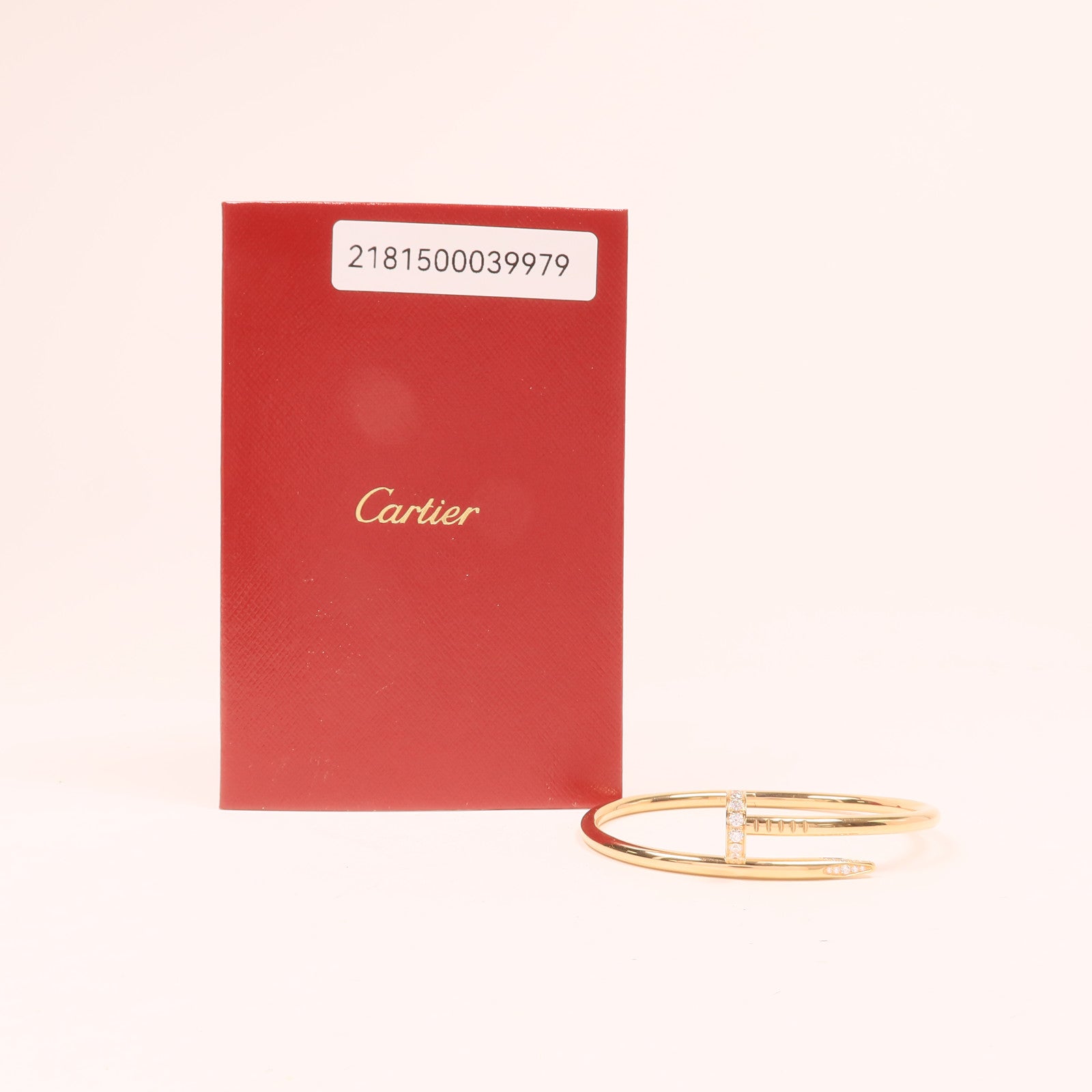 CARTIER 18K玫瑰金Juste Ur Clou Diamond鑽石手鐲Cartier#17