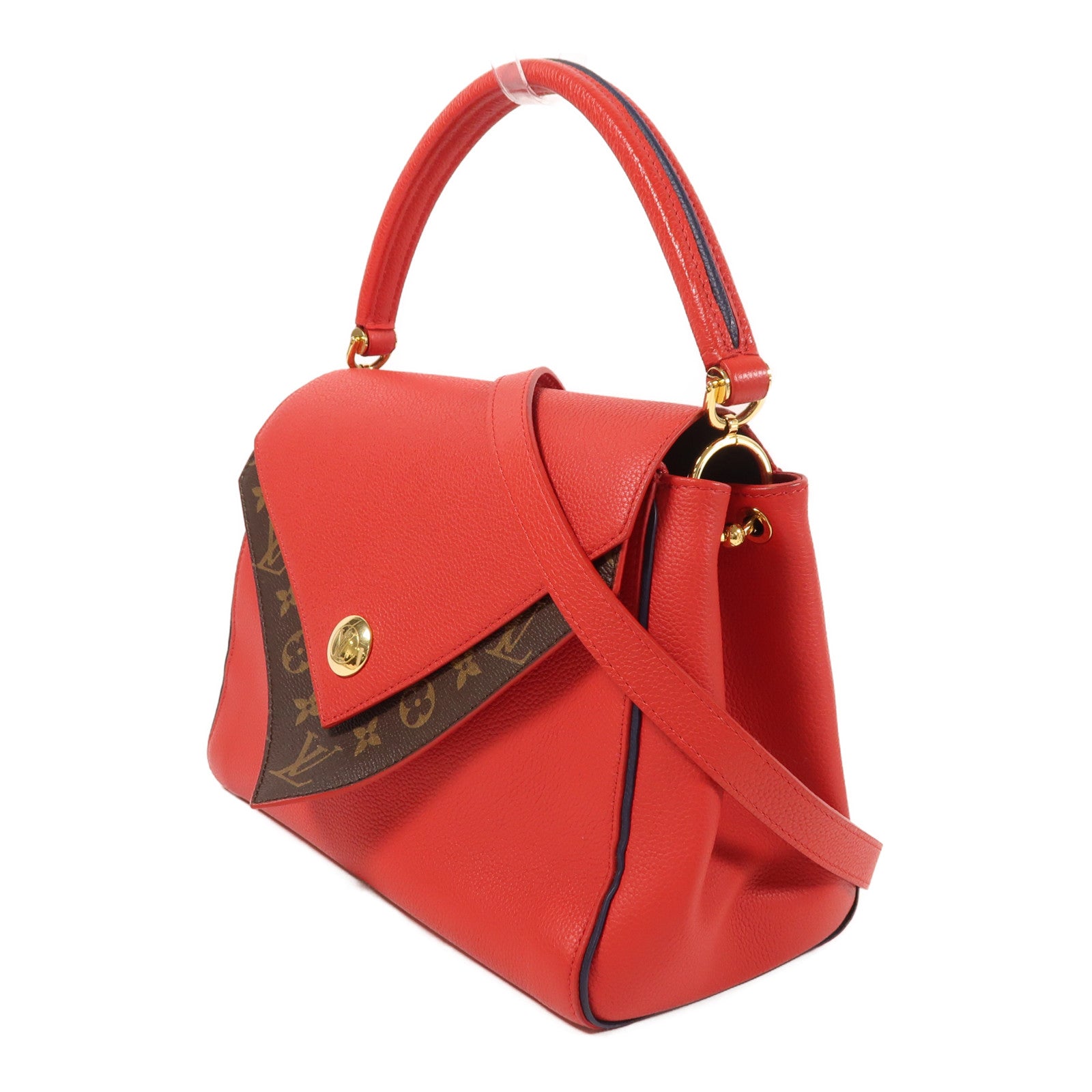 LOUIS VUITTON Monogram Double V金扣手挽肩背兩用袋