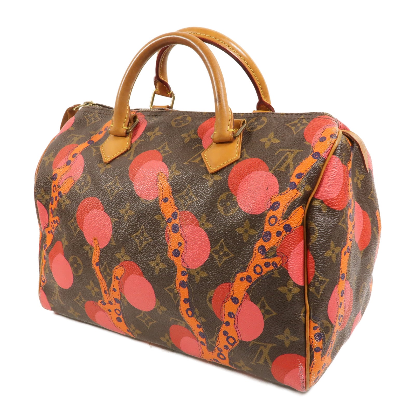 LOUIS VUITTON Monogram Ramage Speedy 30金扣手挽袋