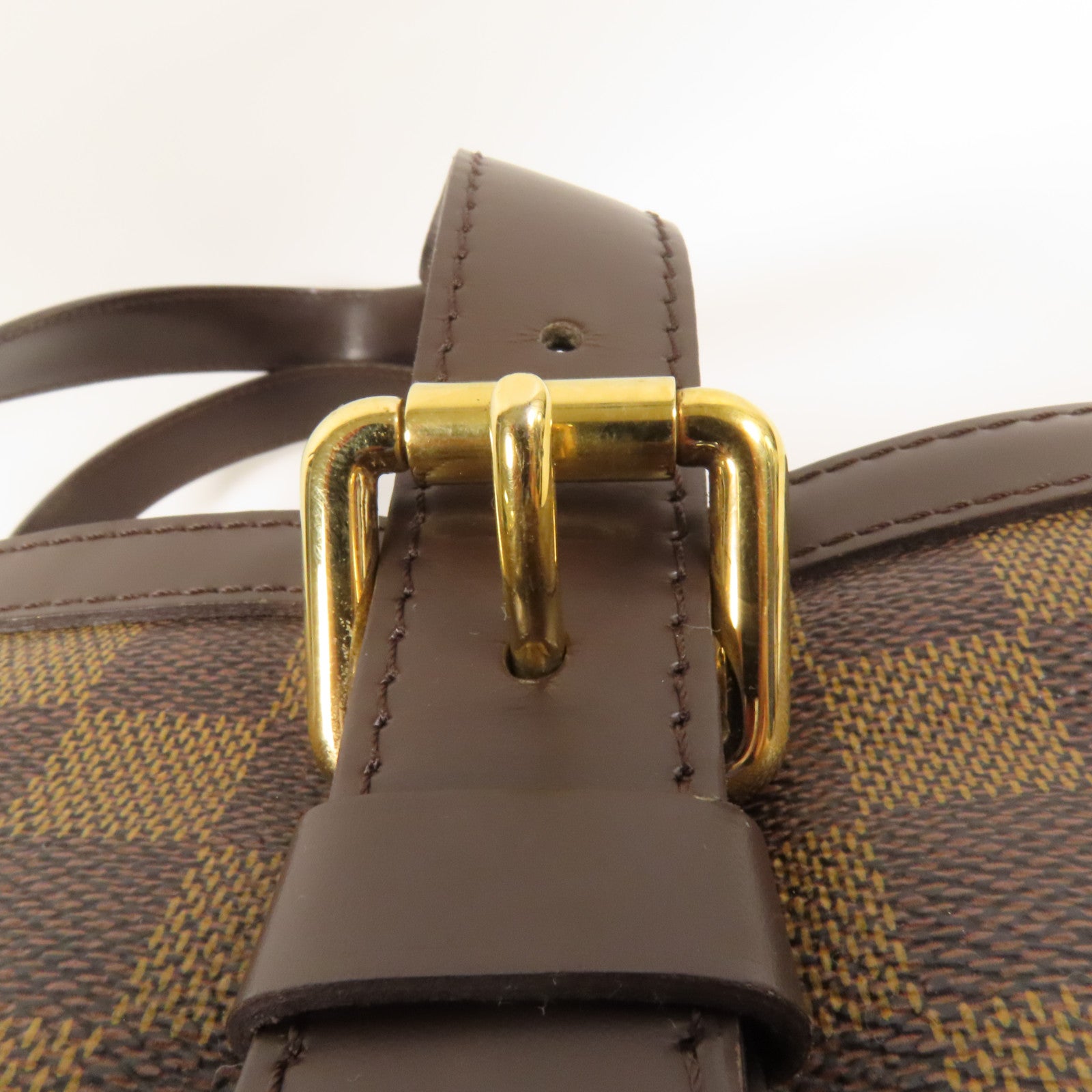 LOUIS VUITTON Damier Hampstead MM金扣手挽袋