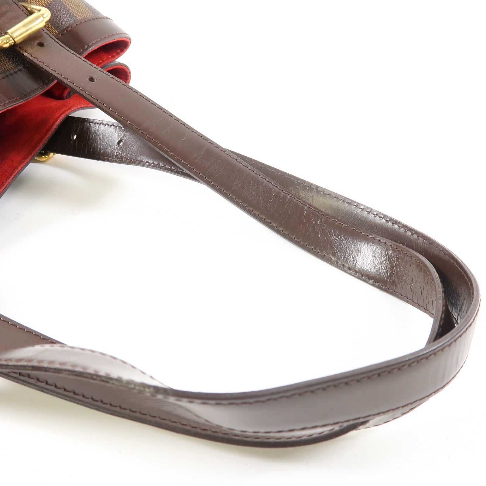 LOUIS VUITTON 【激減優惠】Damier Hampstead MM金扣肩背袋啡色