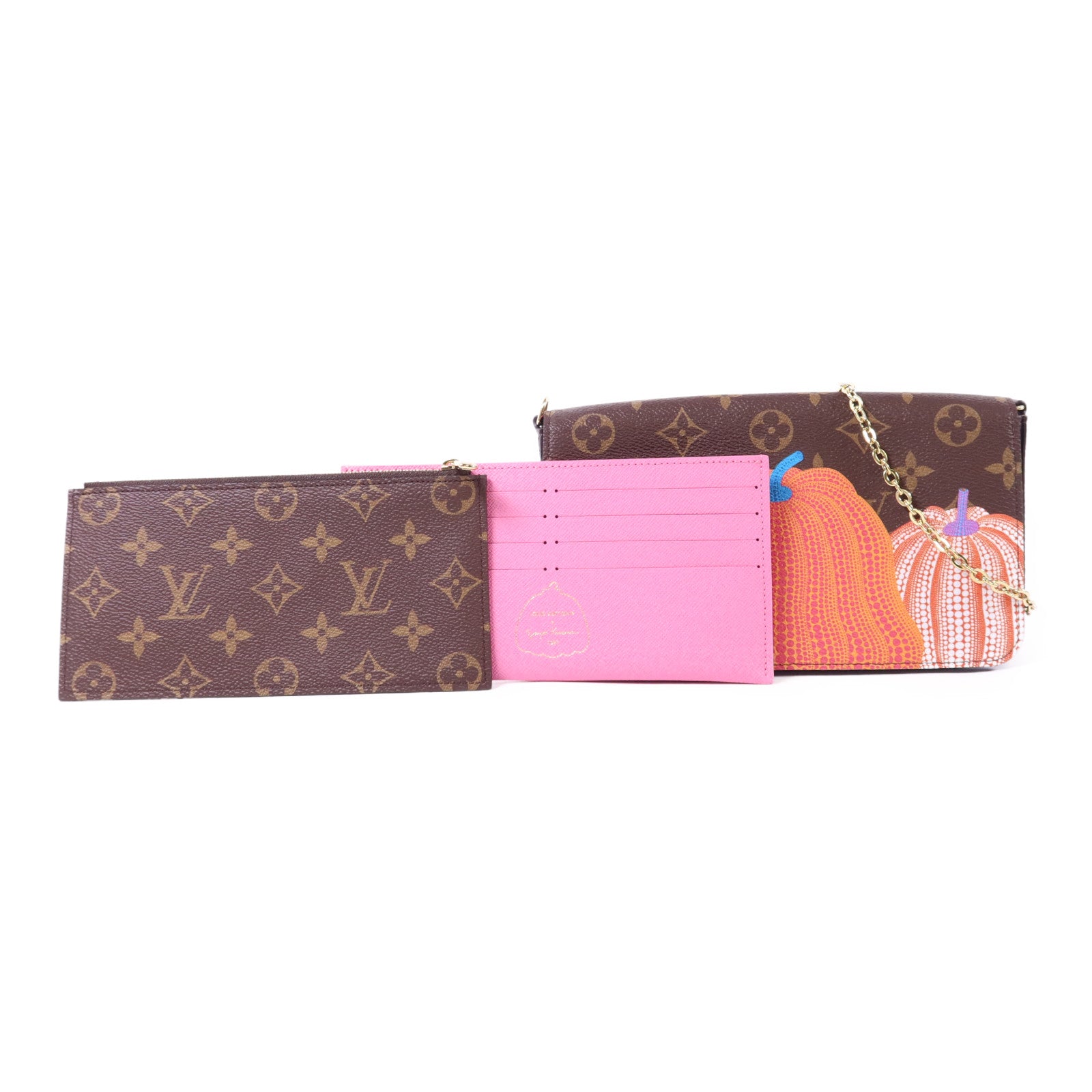 LOUIS VUITTON Monogram LV x YK Felicie Pochette金扣鏈帶肩背袋