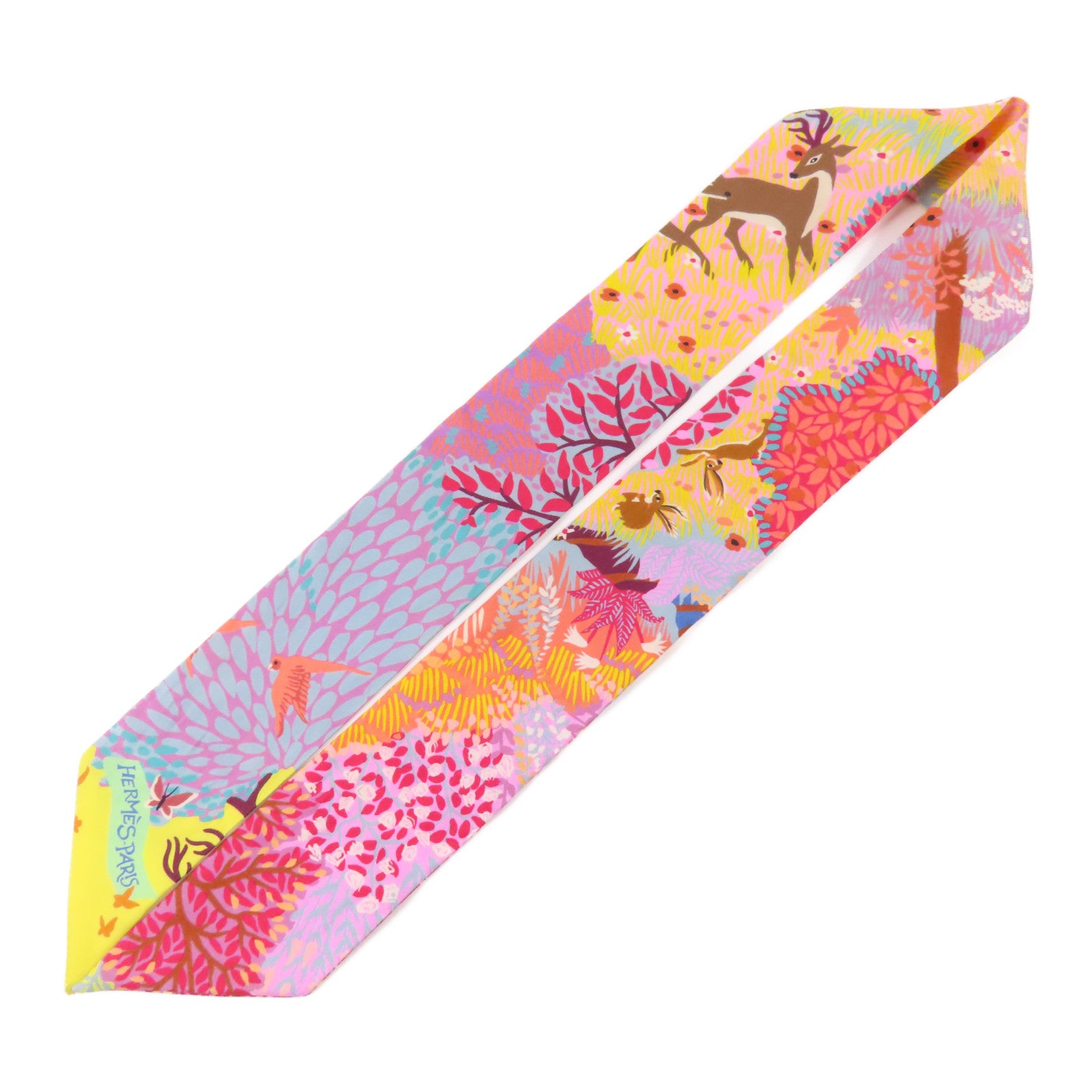 HERMES 絲質Twilly絲巾