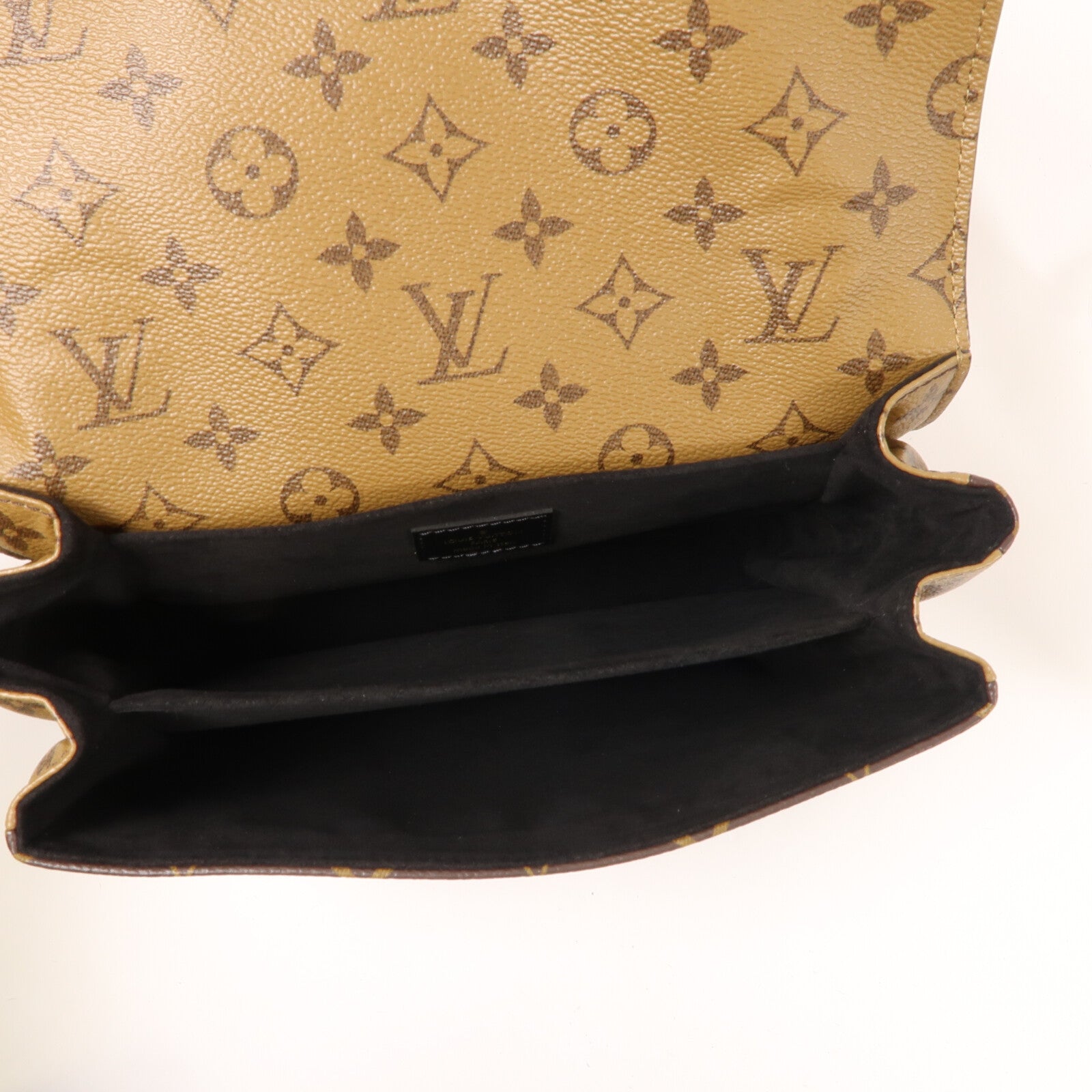 LOUIS VUITTON Monogram Reverse Pochette Metis金扣手挽肩背兩用袋