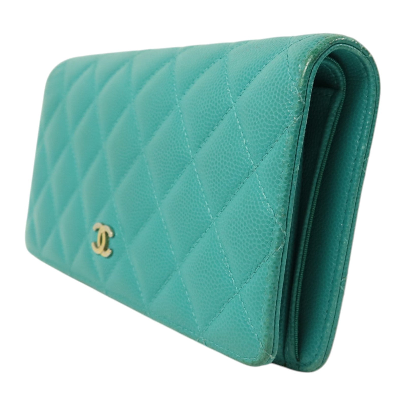 CHANEL 牛皮皮革Classic Flap Long Wallet金扣長錢包