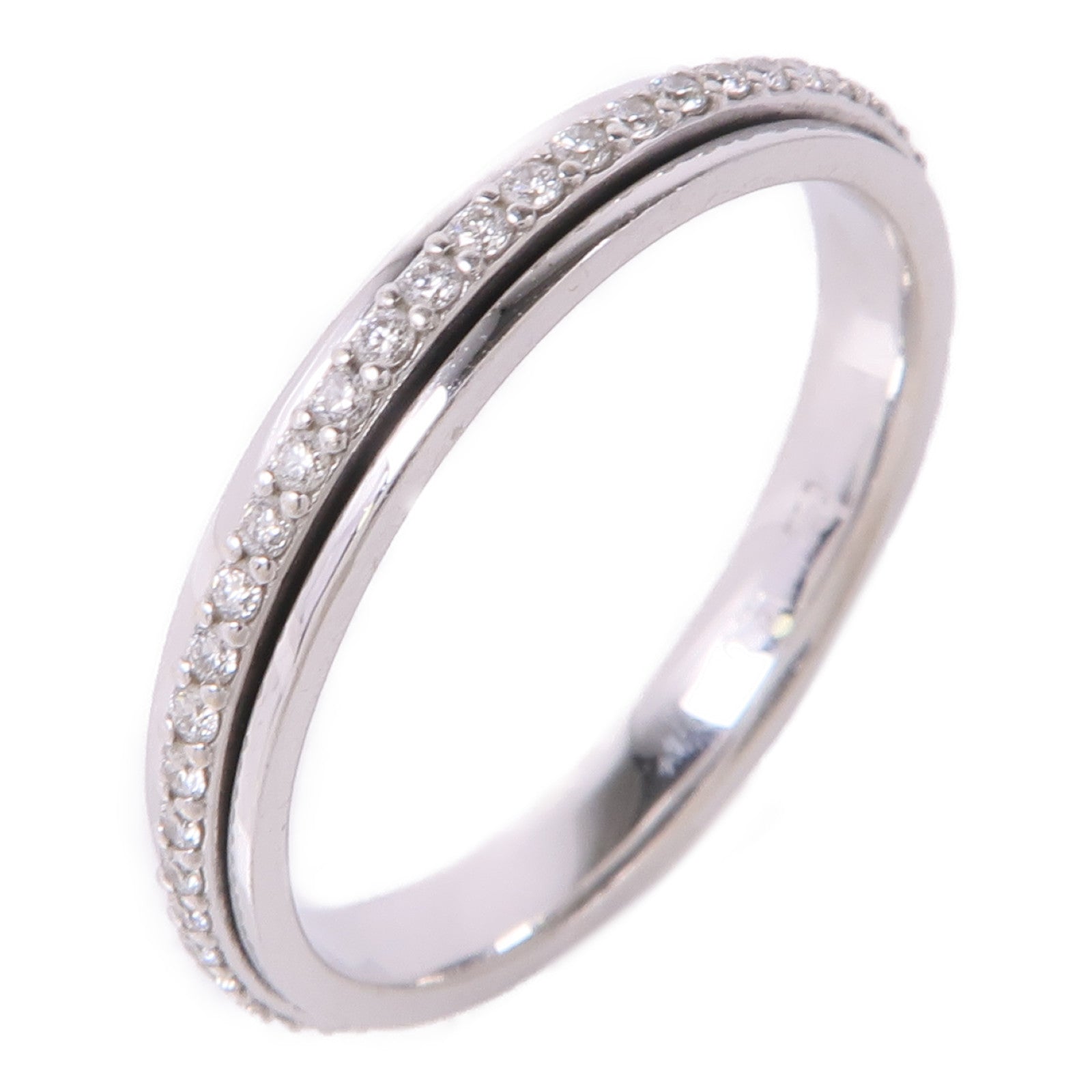 JEWELRY Diamond Ring 18K White Gold US#7.5