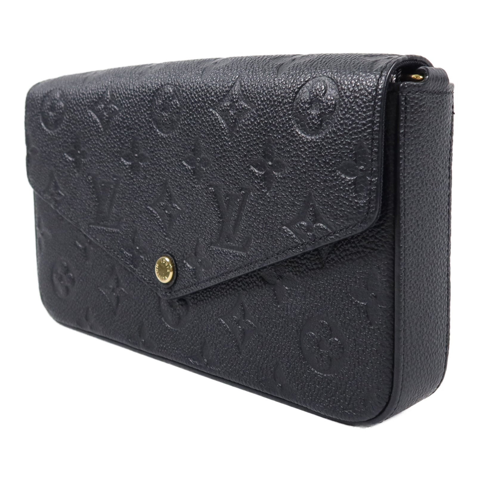 LOUIS VUITTON Monogram Empreinte Felicie Pochette金扣肩背袋