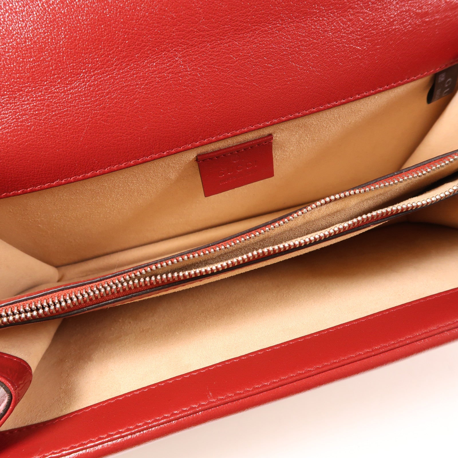 GUCCI 【激減優惠】Tweed/牛皮皮革Dionysus銀扣鏈帶肩背袋