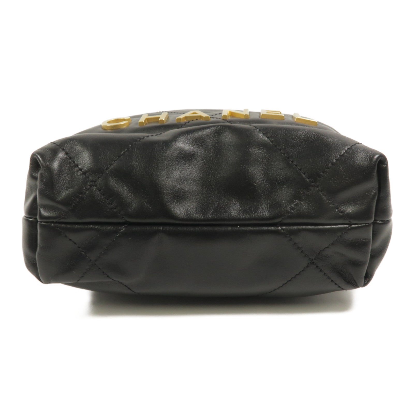 CHANEL 牛皮皮革22 Mini鏈帶肩背袋