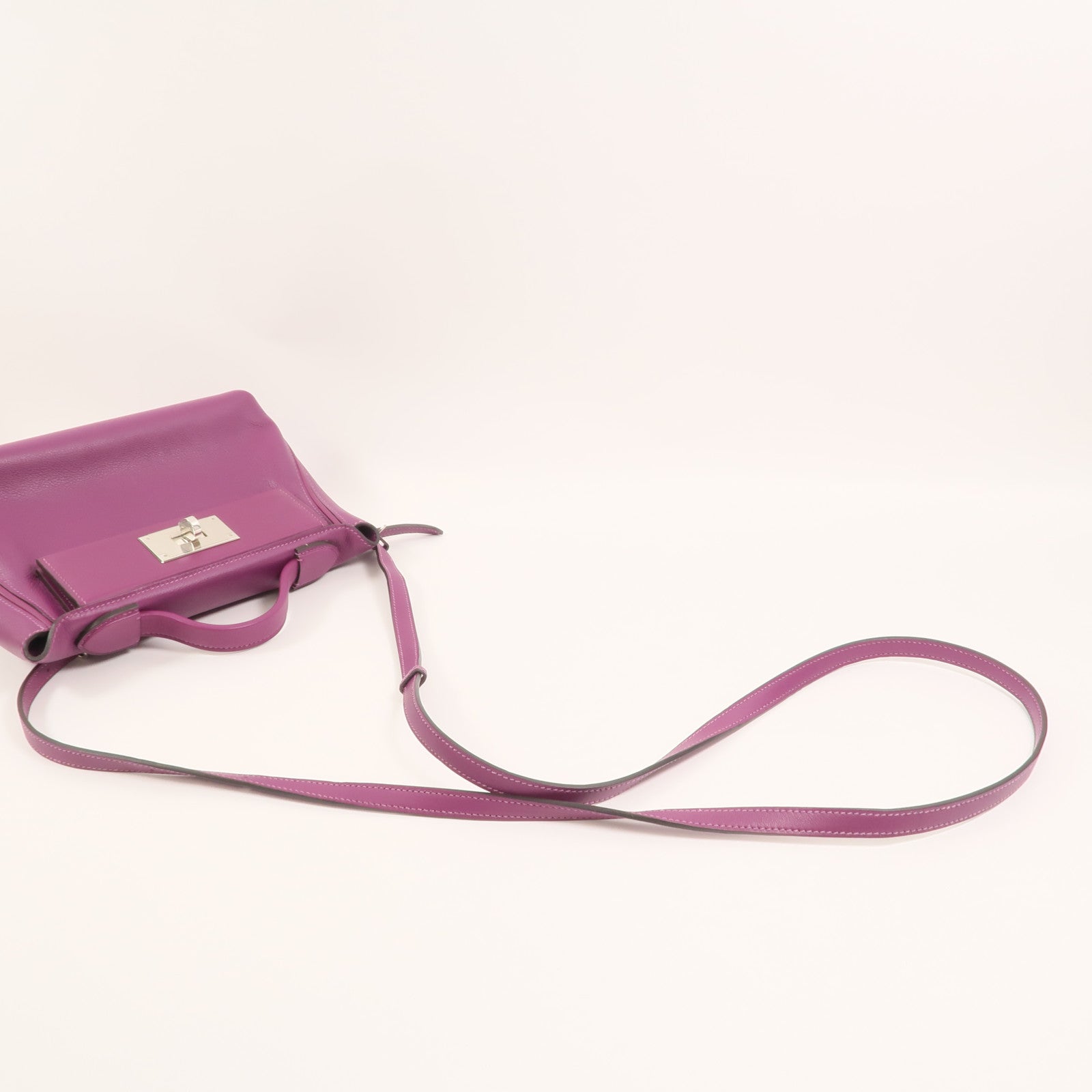 HERMES Evercolor皮革24/24 Mini手挽肩背兩用袋Anemone