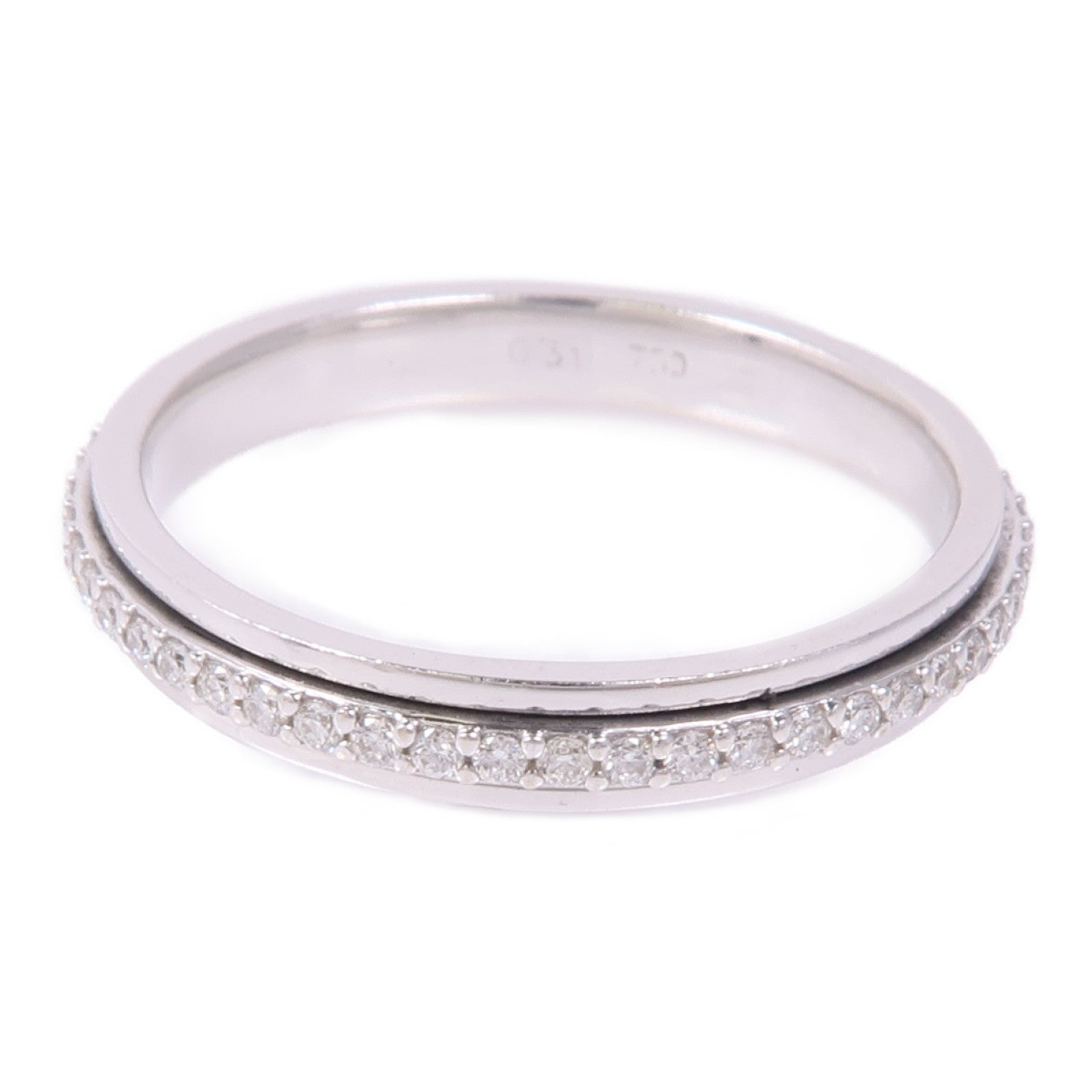 JEWELRY Diamond Ring 18K White Gold US#7.5