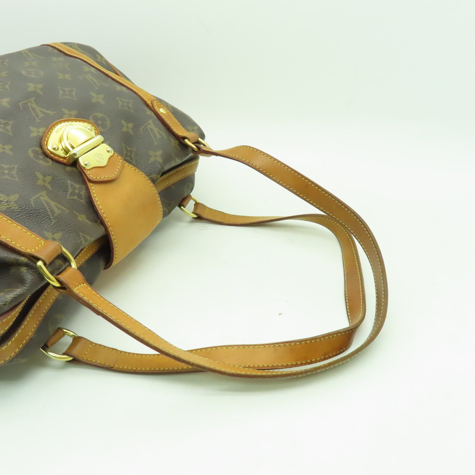 LOUIS VUITTON 【激減優惠】Monogram Stresa GM金扣肩背袋啡色
