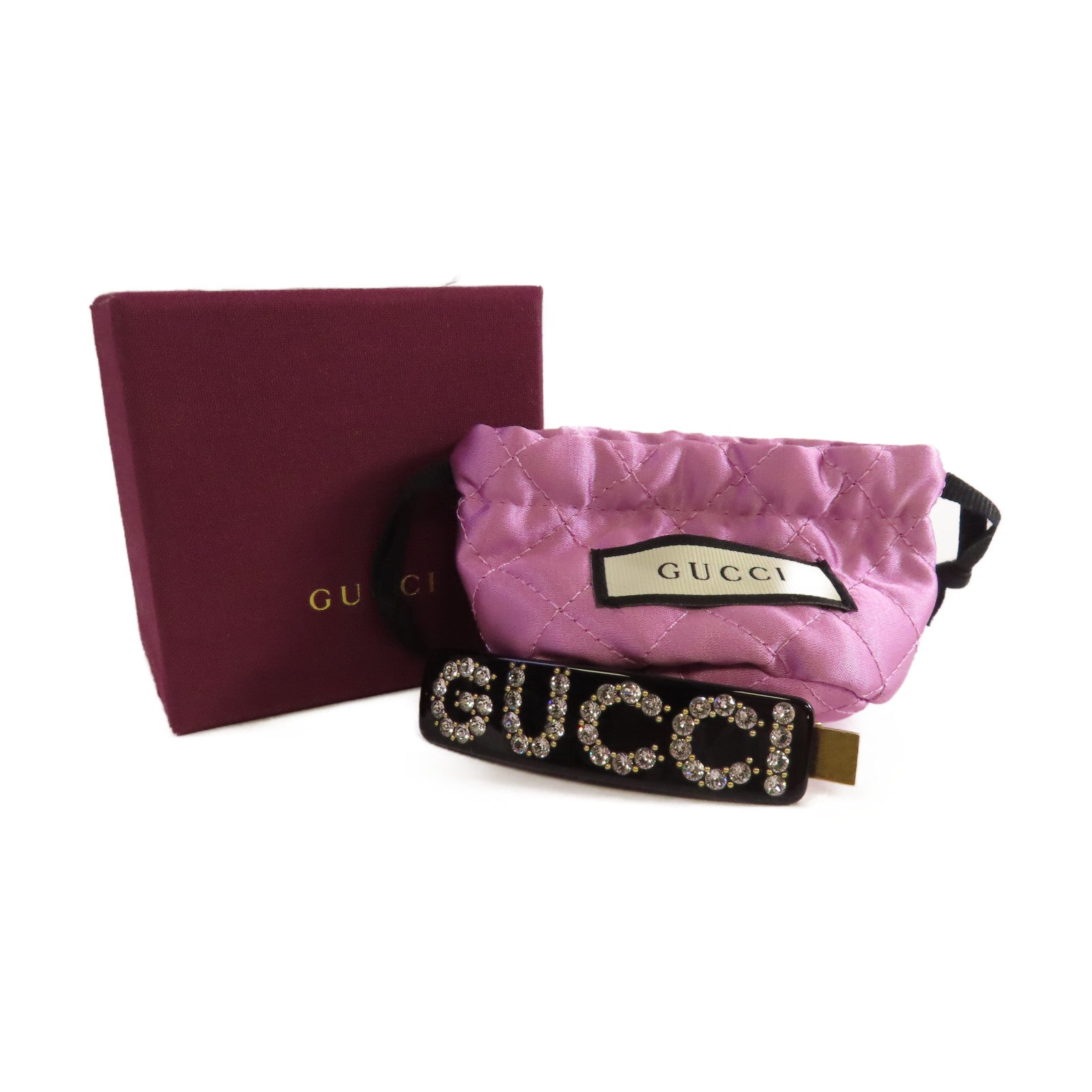 GUCCI PVC Hair Clip髮夾黑色