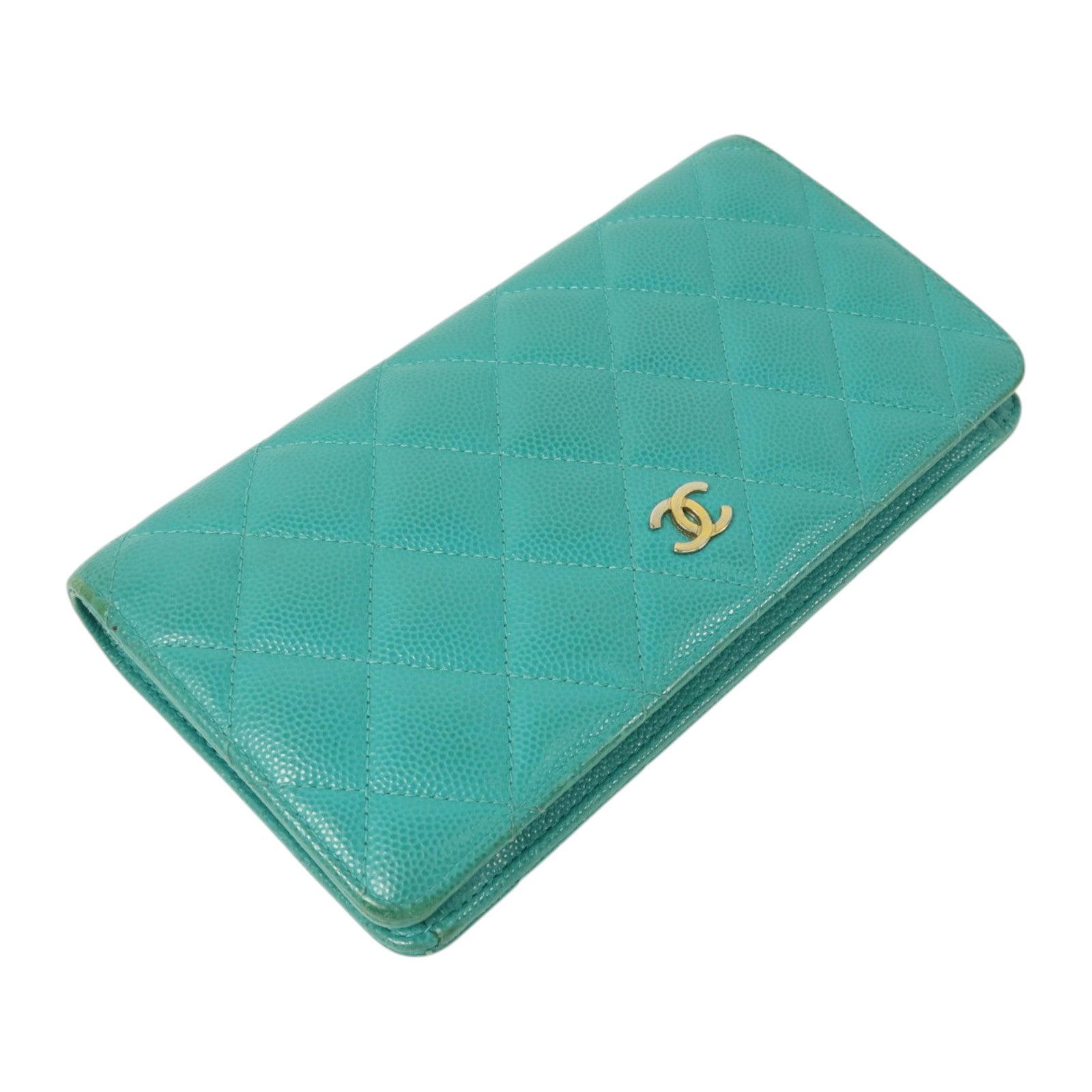 CHANEL 牛皮皮革Classic Flap Long Wallet金扣長錢包