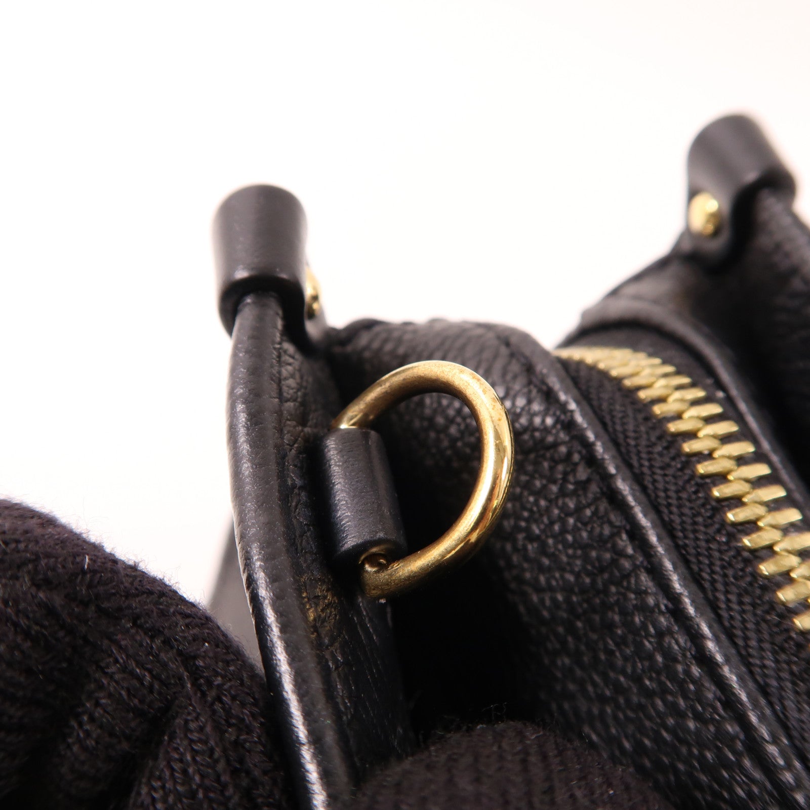 LOUIS VUITTON Monogram Empreinte OnTheGo East West金扣手挽肩背兩用袋黑色