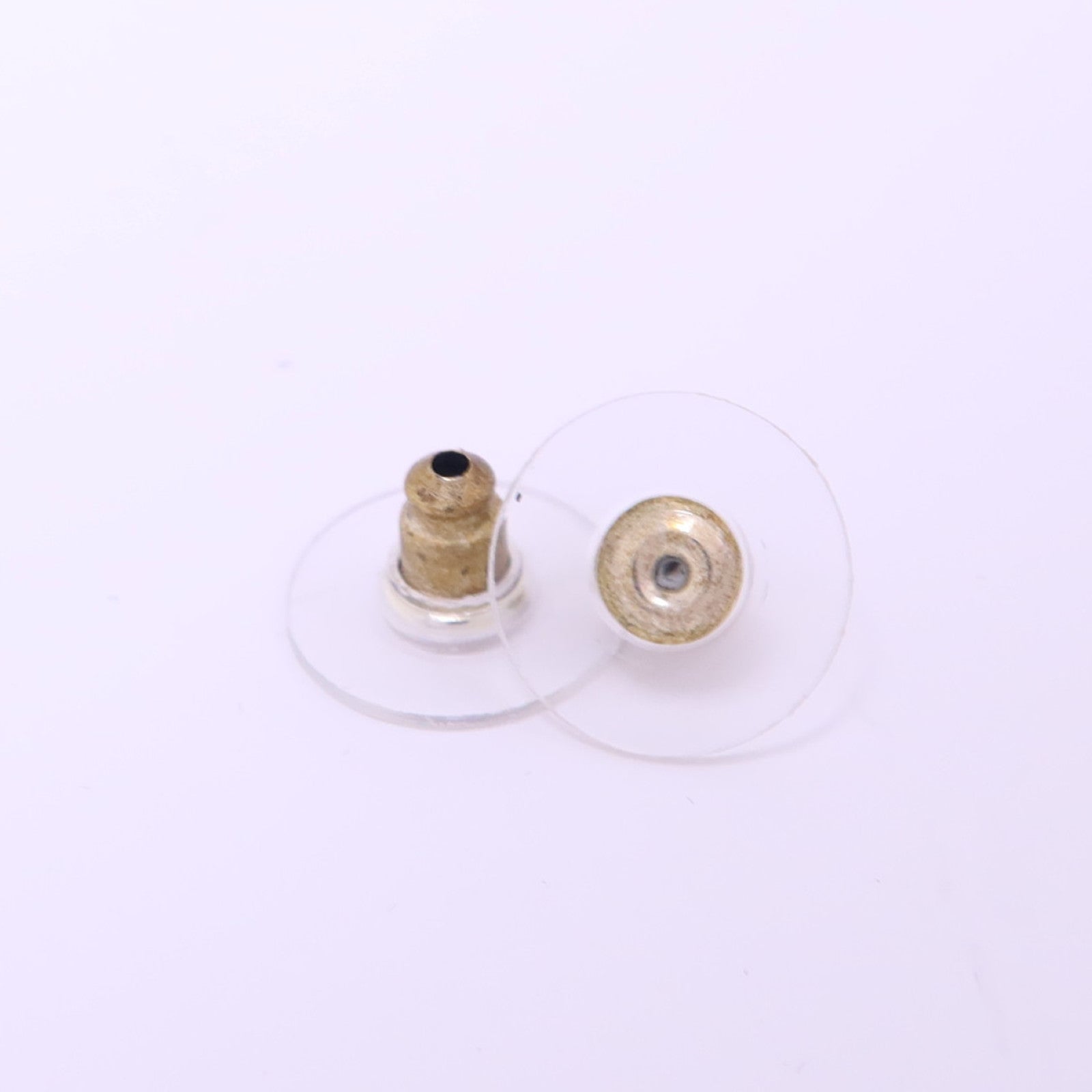 CHANEL 金屬/PVC/水鑽Earrings金扣耳環
