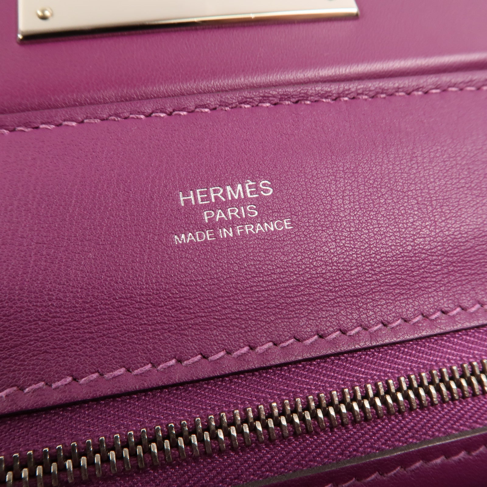 HERMES Evercolor皮革24/24 Mini手挽肩背兩用袋Anemone