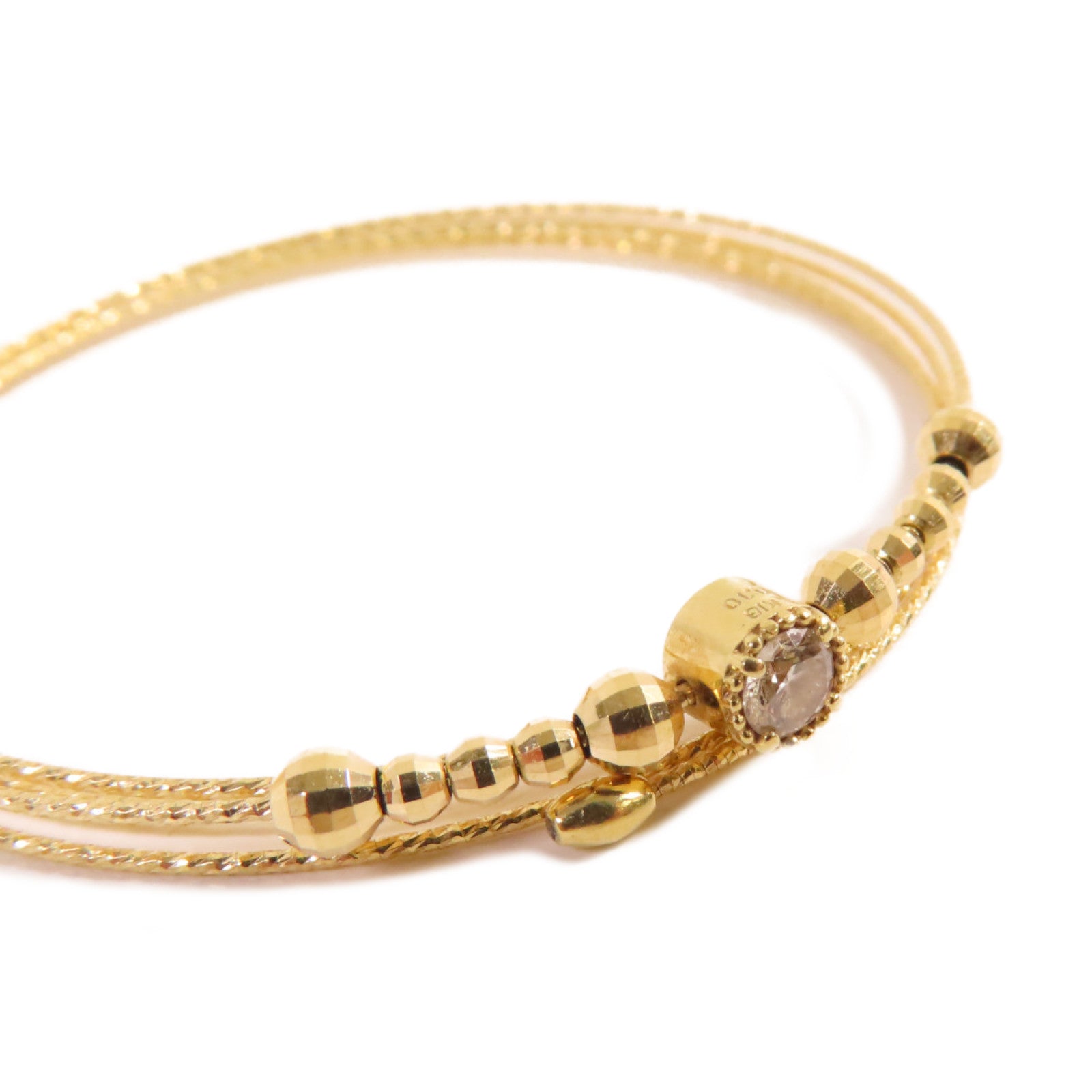 JEWELRY 18K黃金/鑽石Diamond Bangle手鐲