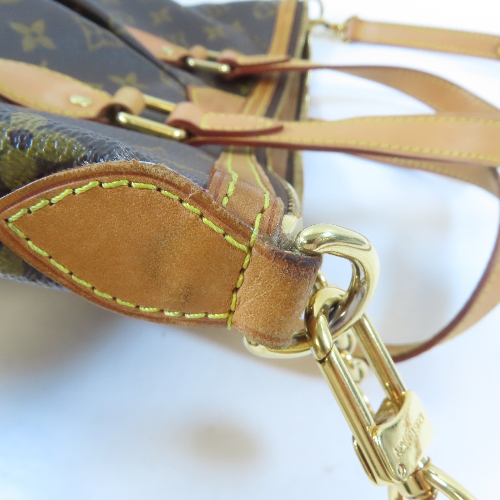 LOUIS VUITTON Monogram Palermo PM金扣手挽肩背兩用袋啡色