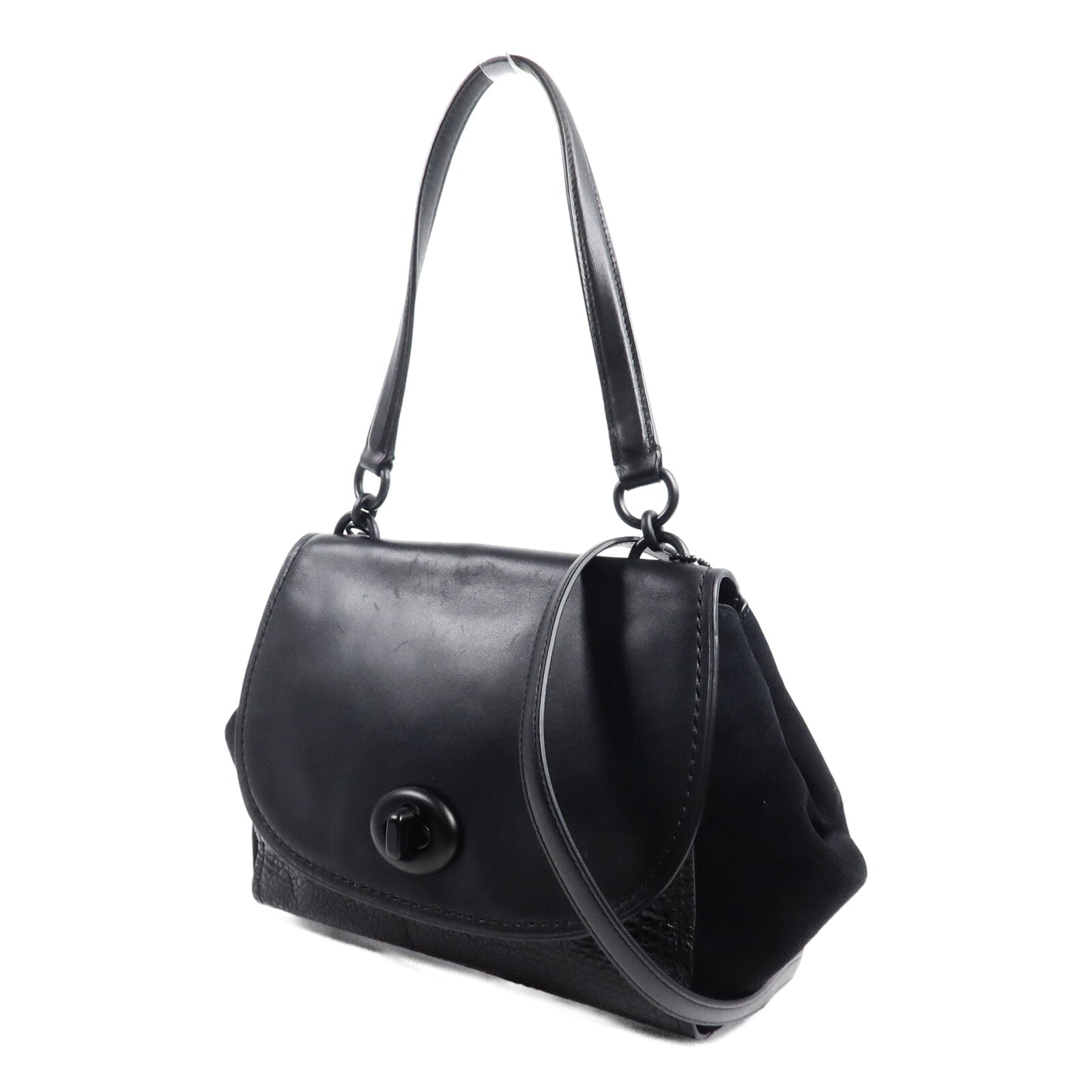 COACH 牛皮皮革2 Way Shoulder手挽肩背兩用袋