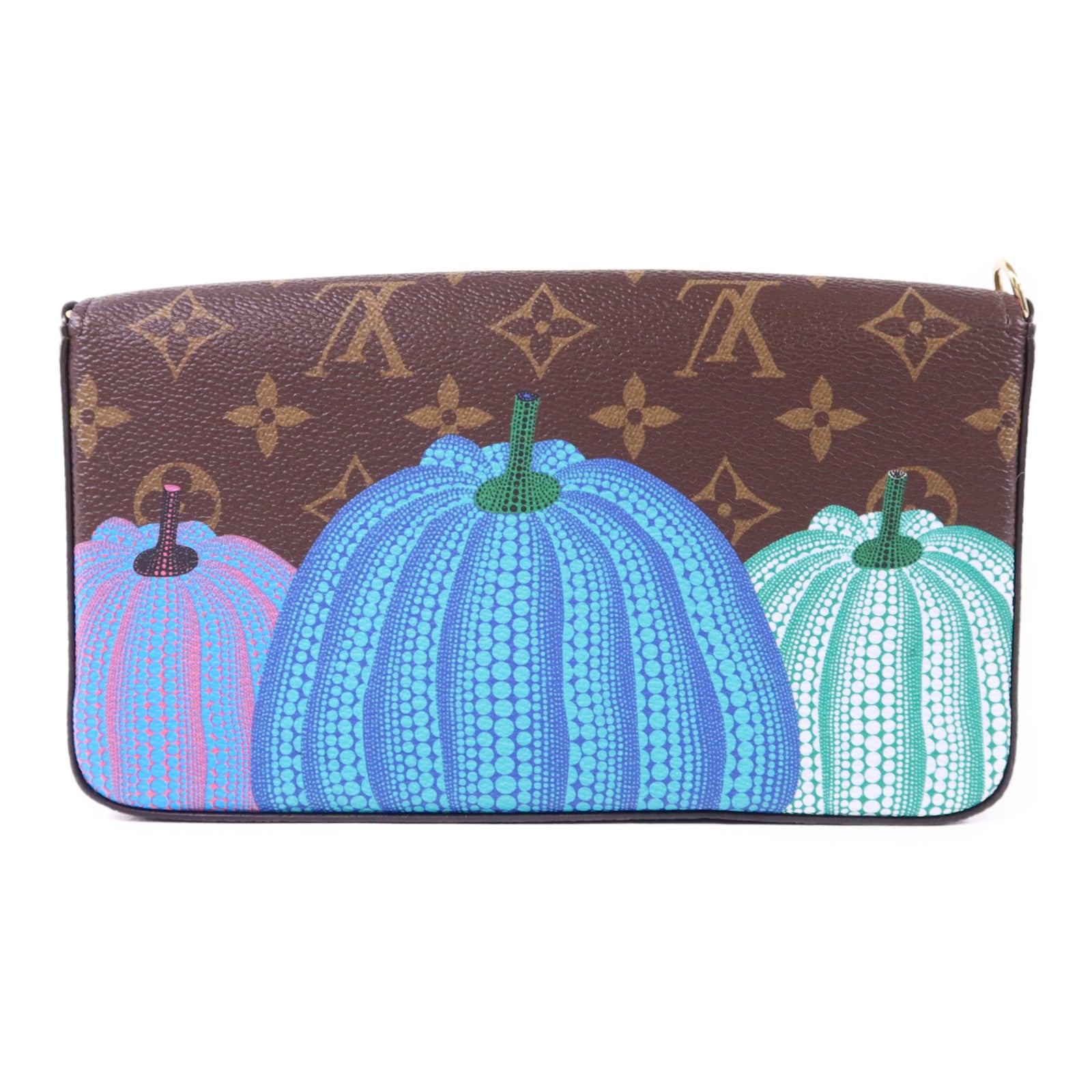 LOUIS VUITTON Monogram LV x YK Felicie Pochette金扣鏈帶肩背袋